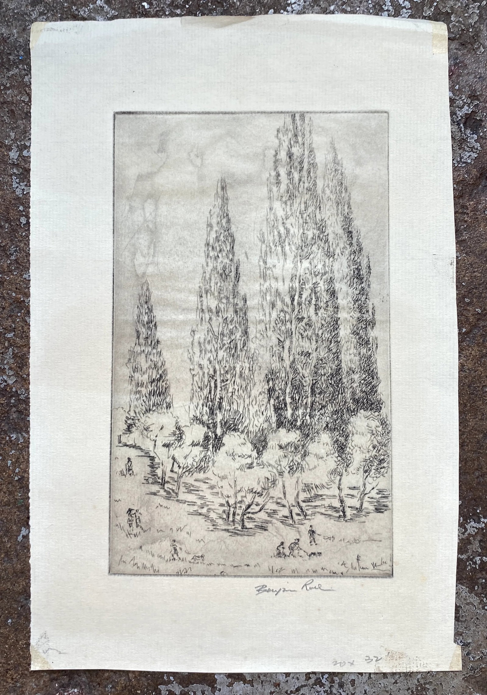 1950s Benjamin Rubin Landscape Etching - 2