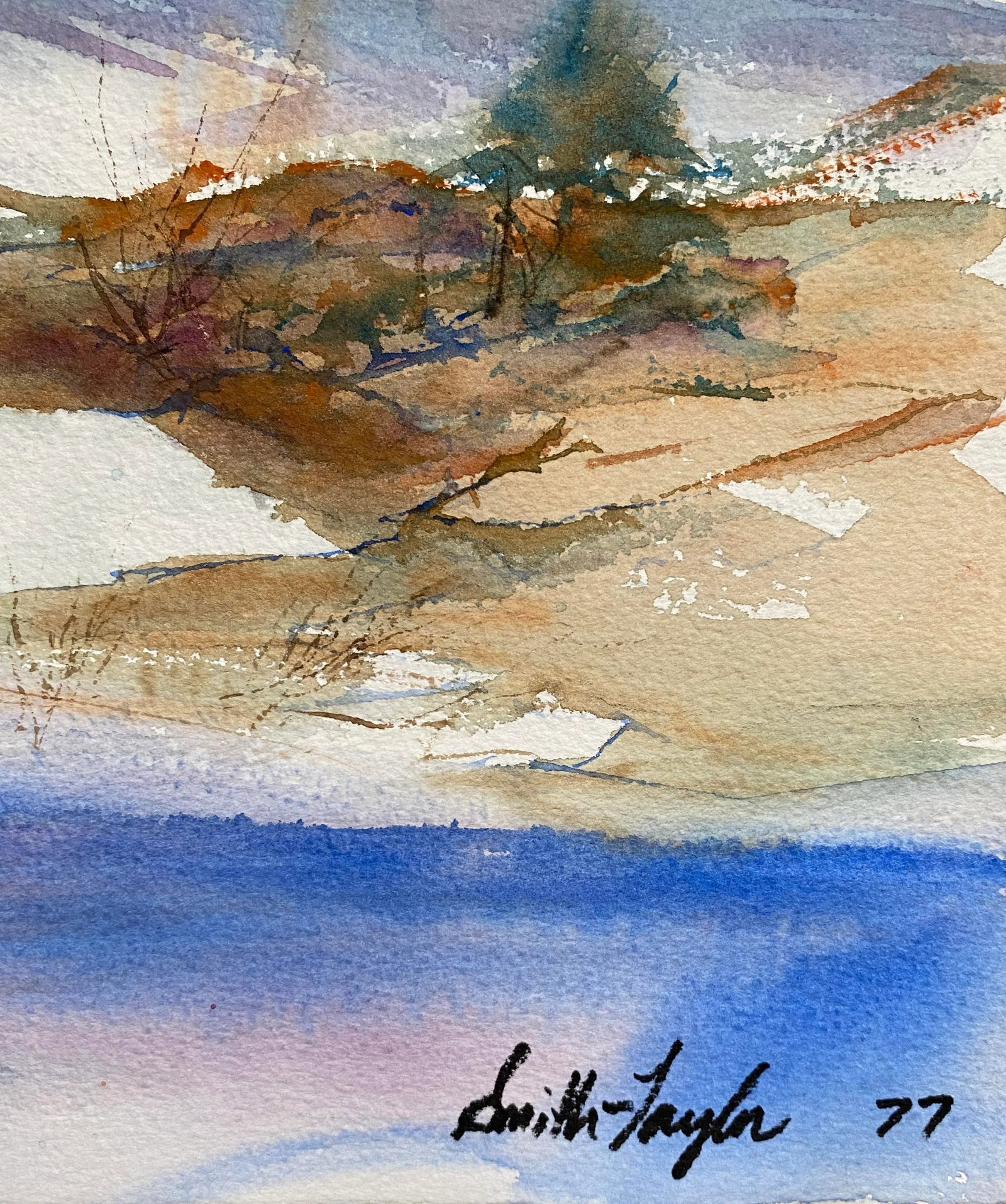 1977 Smith Taylor Watercolor Landscape Painting - 3