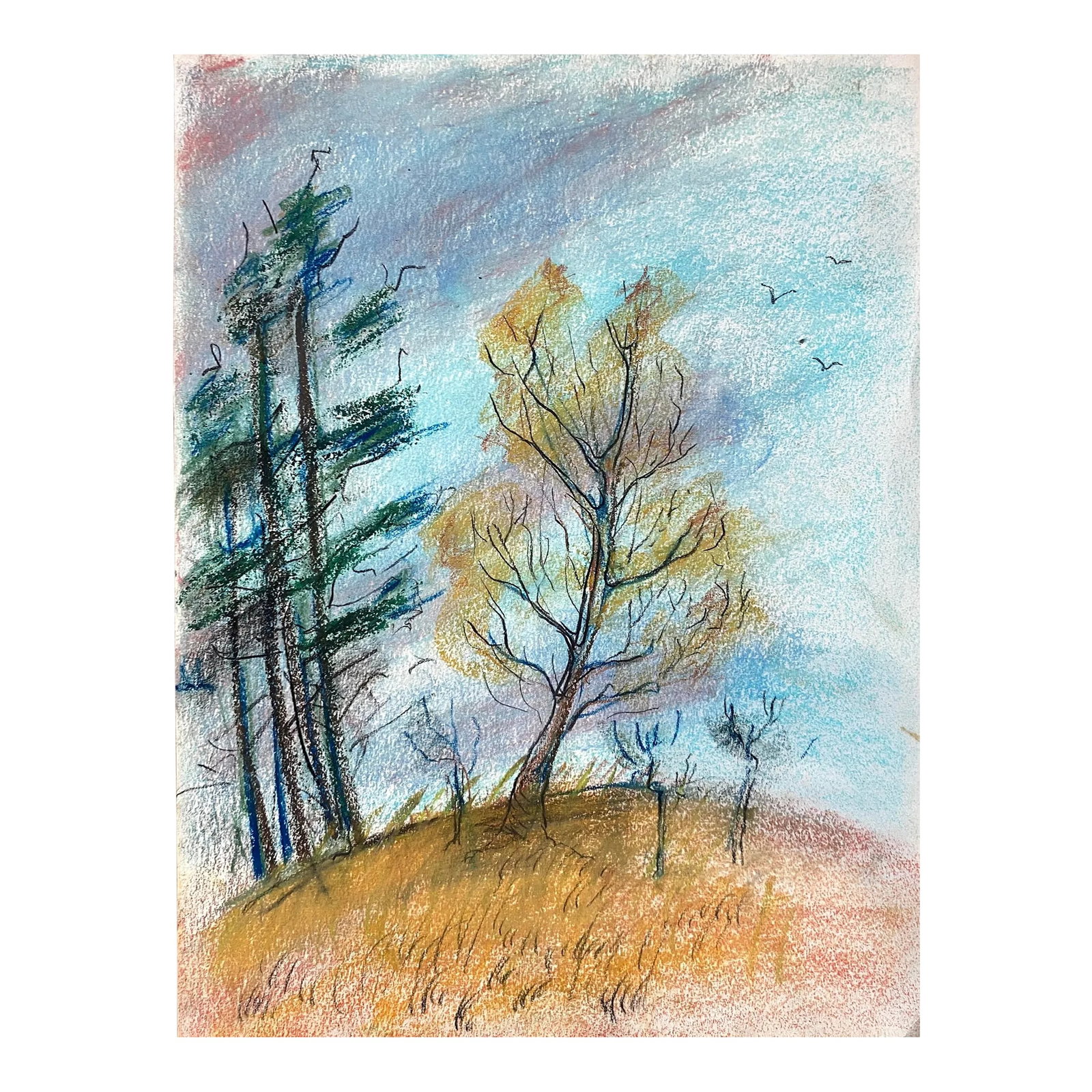 Alexandra Merker Autumn Pastel Drawing (1 of 3)