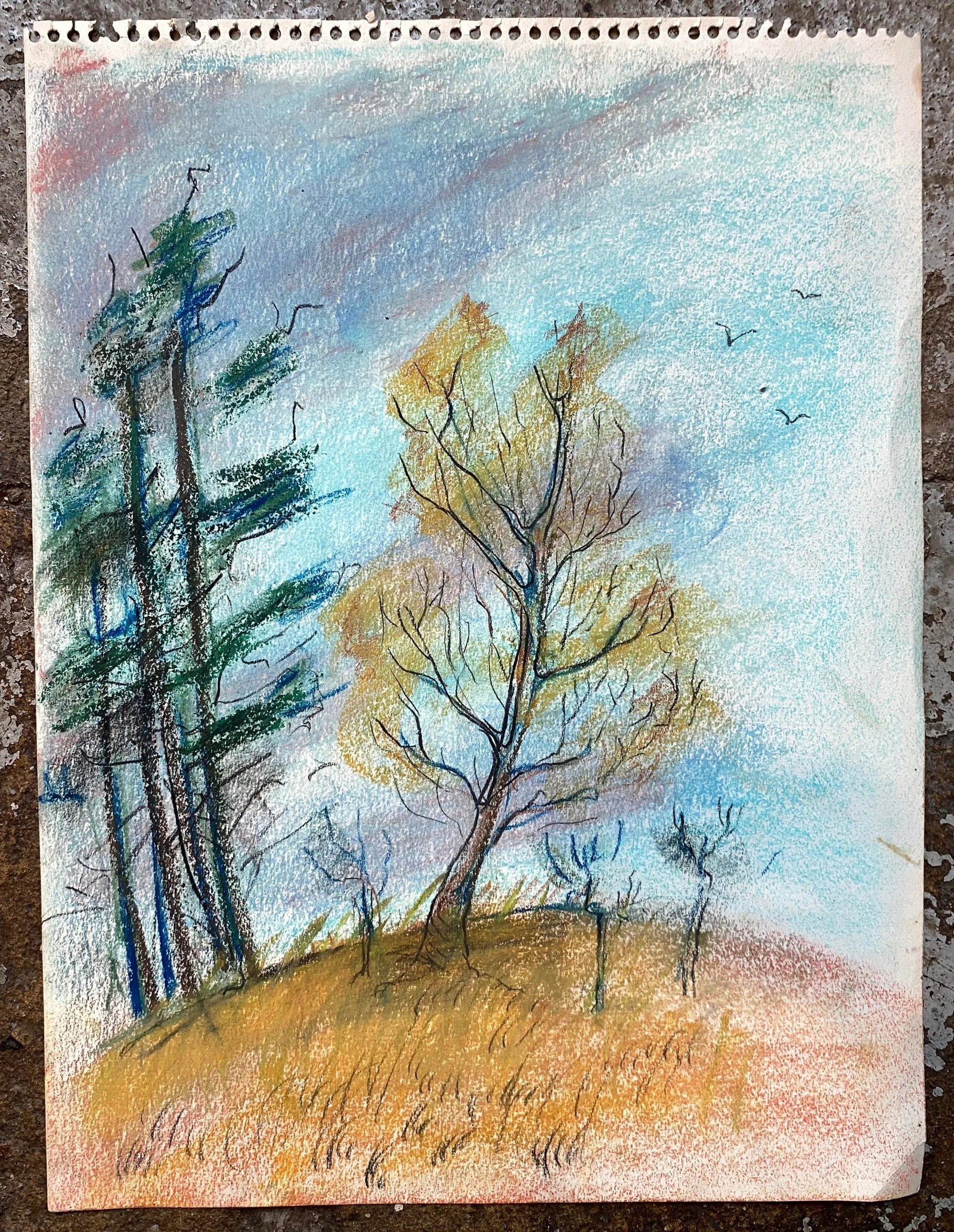 Alexandra Merker Autumn Pastel Drawing - 3