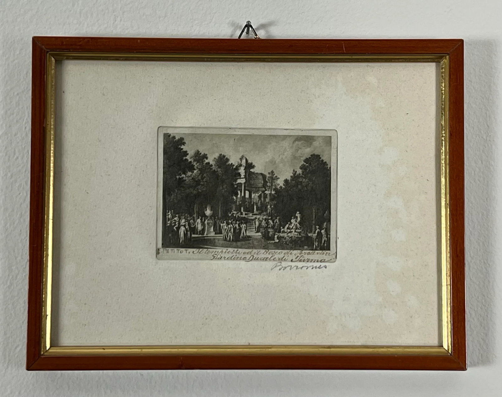 Late 19th Century Ducal Garden, Parma, Italy, Framed - 2