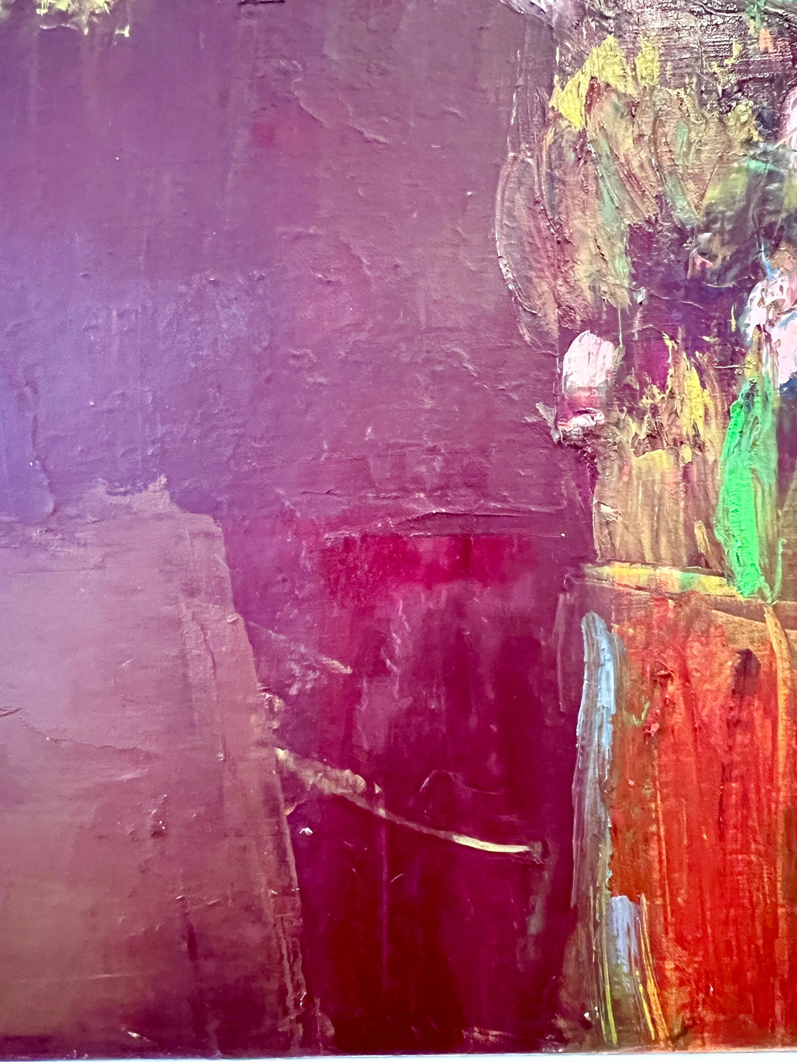 Mountains and Flowers Contemporary Original Abstract Expressionist Painting - 6