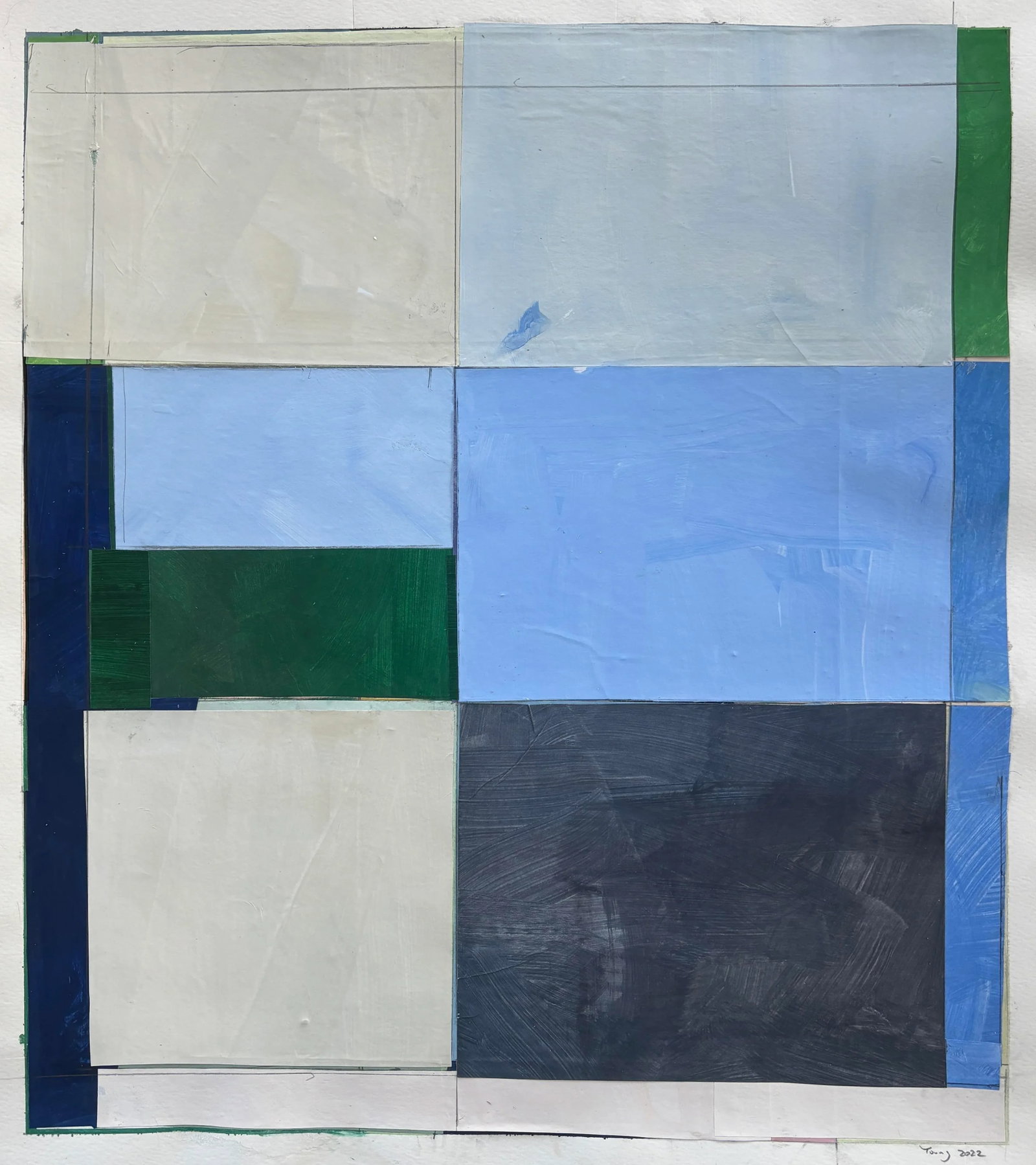 Lake Series, Abstract Landscape Work on Paper by Bryan Young - 4