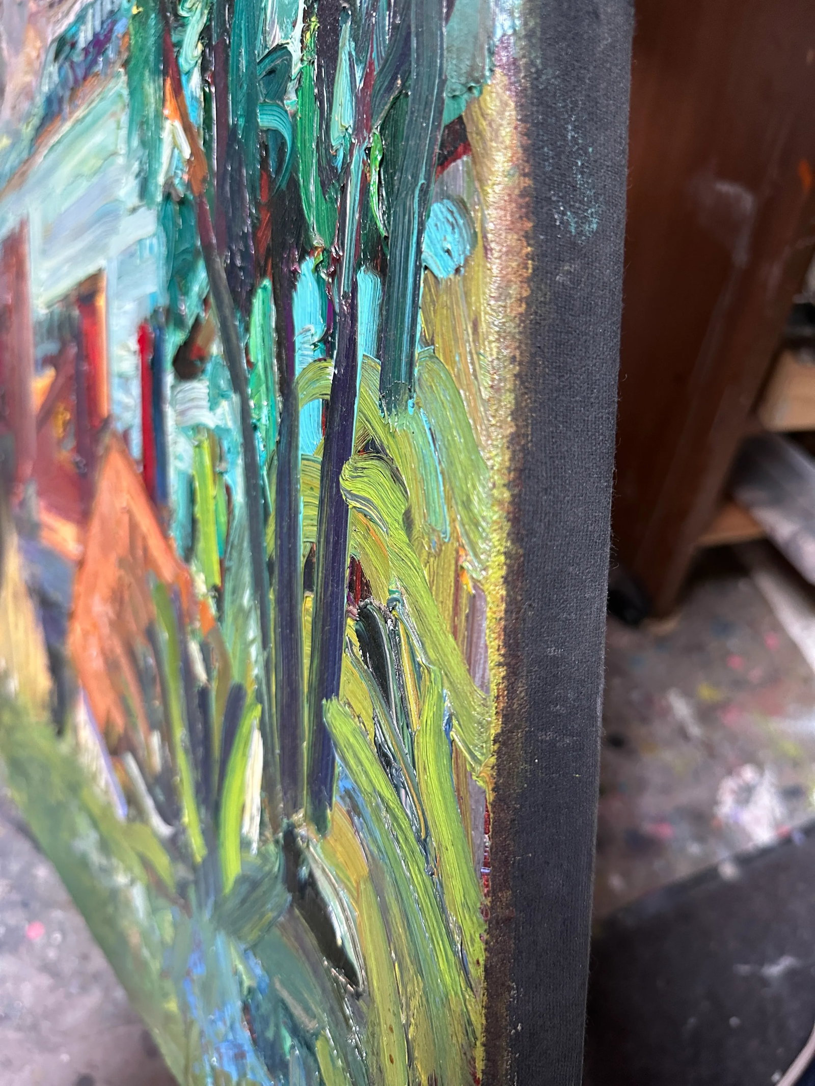 Expressionist Plein Air Original Oil Painting Sf Bay Area Hartman - 2