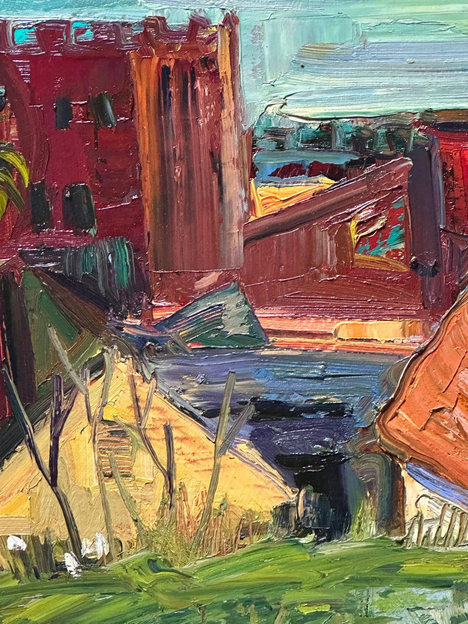 Expressionist Plein Air Original Oil Painting Sf Bay Area Hartman - 3