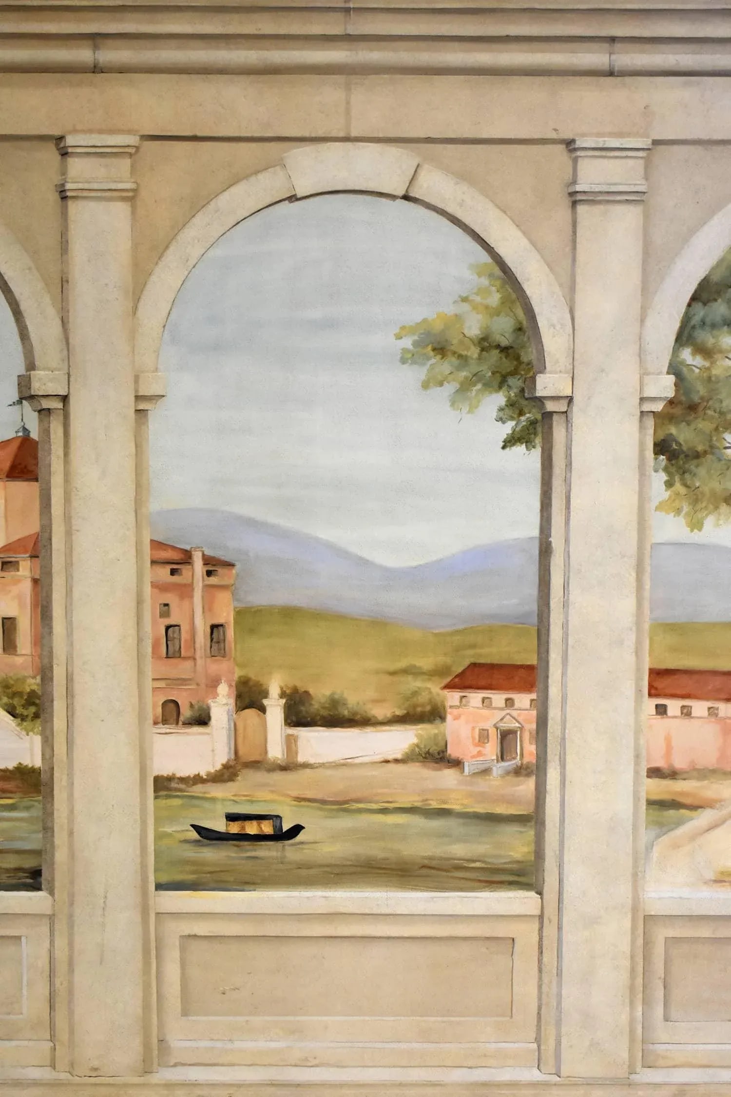 Vintage Large Painting Oil on Canvas of a Tuscan Landscape. - 3