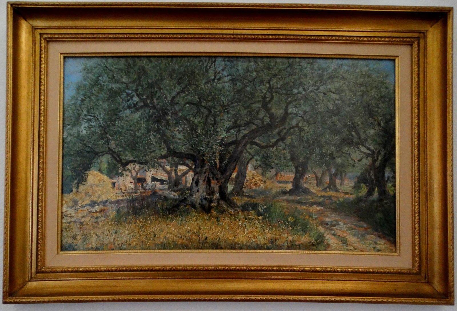 Antique French Impressionist Oil Painting 'Courgette Farm Var Provence' - 11