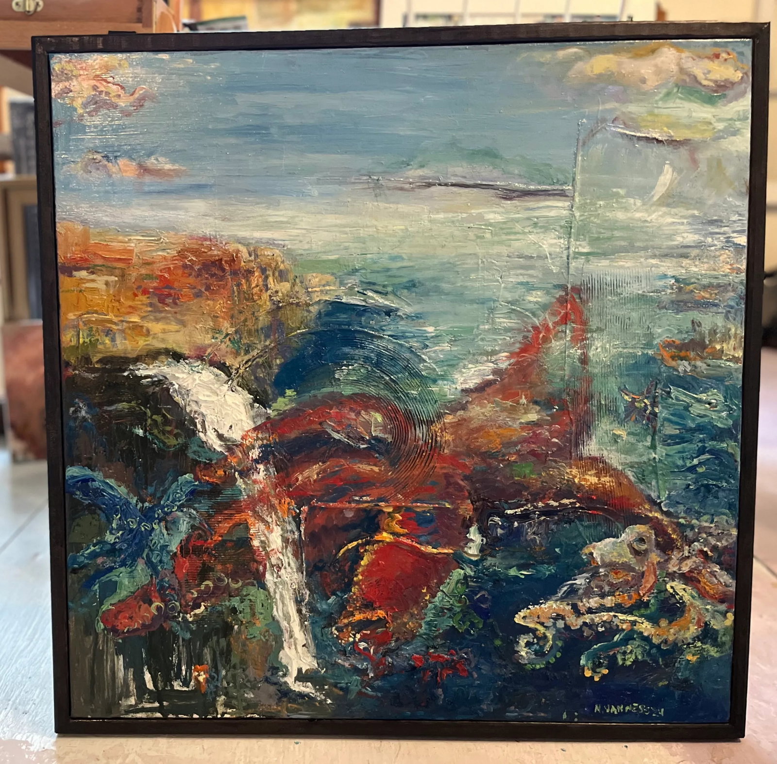 How Deep Is Your Love?, Abstract Oil Painting, by Van Ness - 4