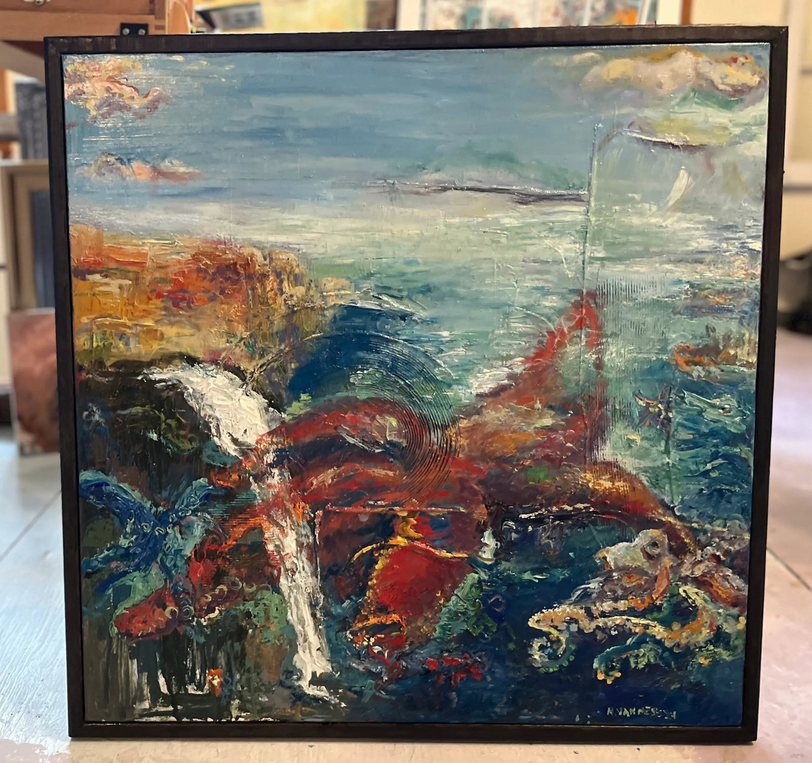 How Deep Is Your Love?, Abstract Oil Painting, by Van Ness - 5