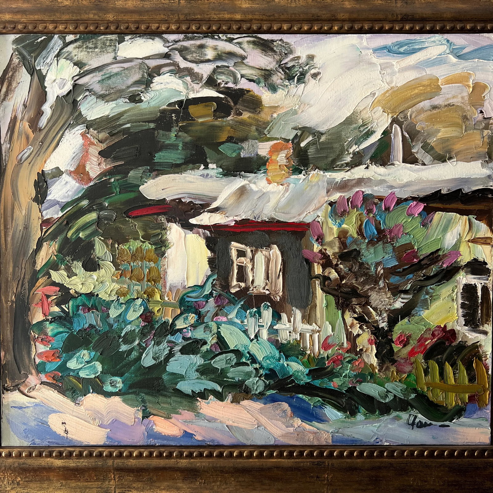 20th Century Oil on Canvas Framed Signed by Loudmila Tsoncheva - 2