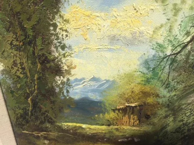 Vintage Country Scene... Signed Oil Painting - 6