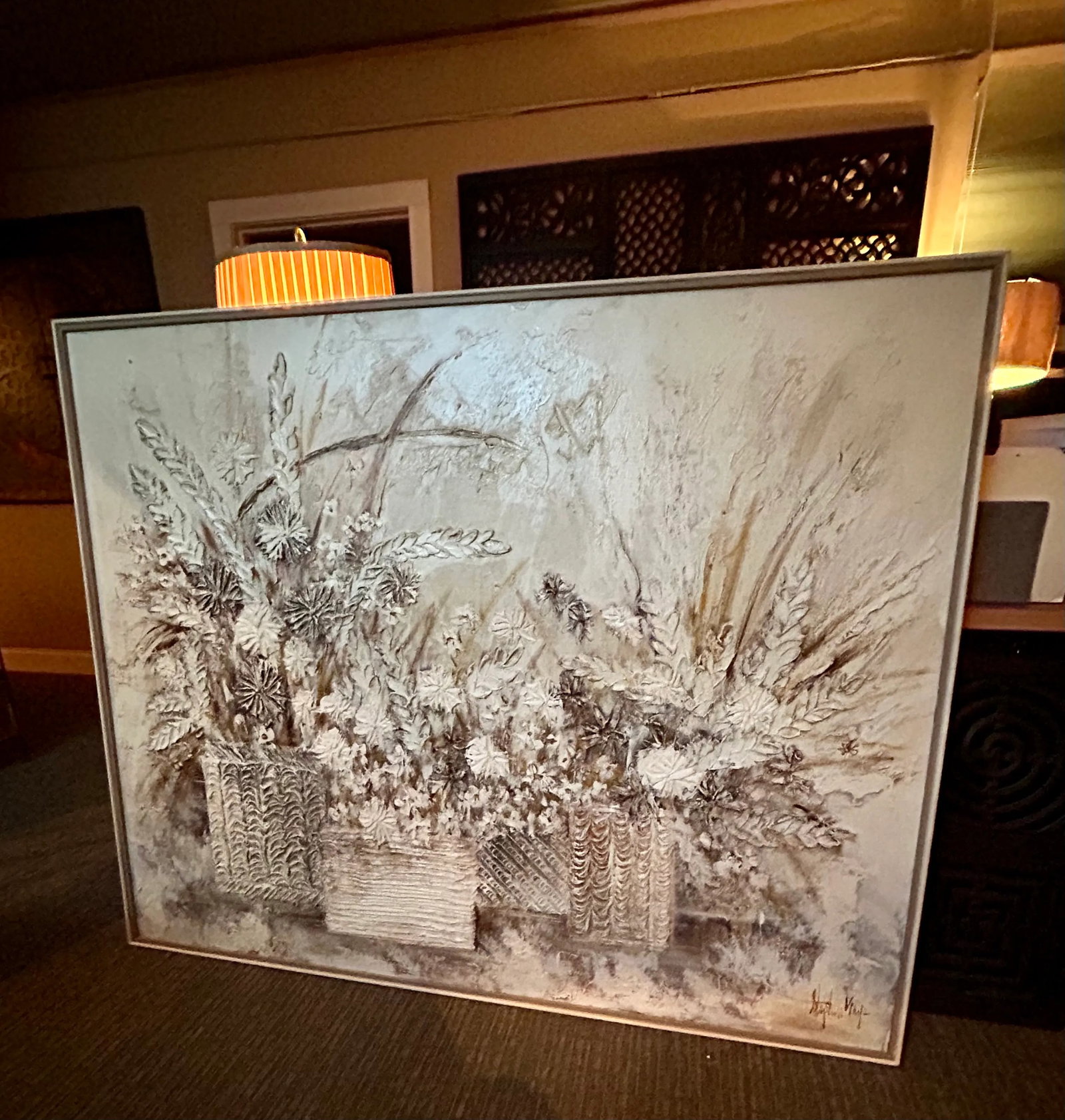 Large Framed Stephen Kaye Acrylic Painting - 4