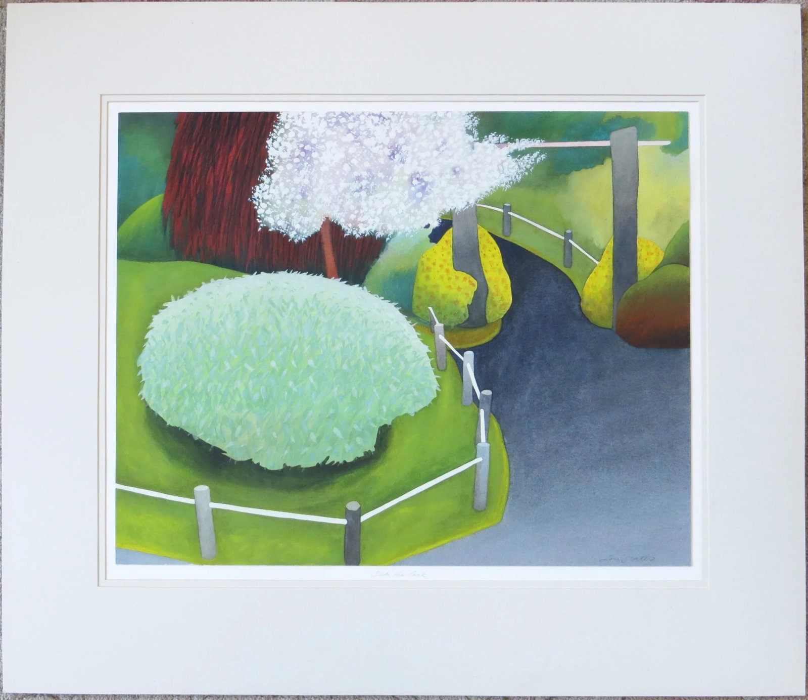 Lori Slater Watercolor - Into the Park Painting - 8