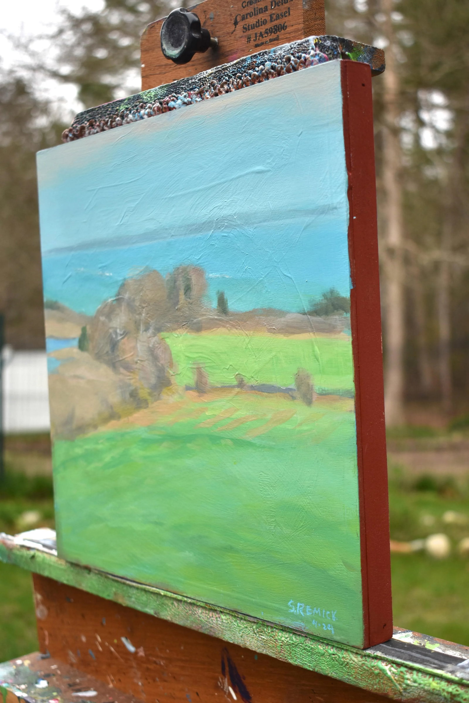 Spring at the Coast Original Landscape Painting by Stephen Remick - 6