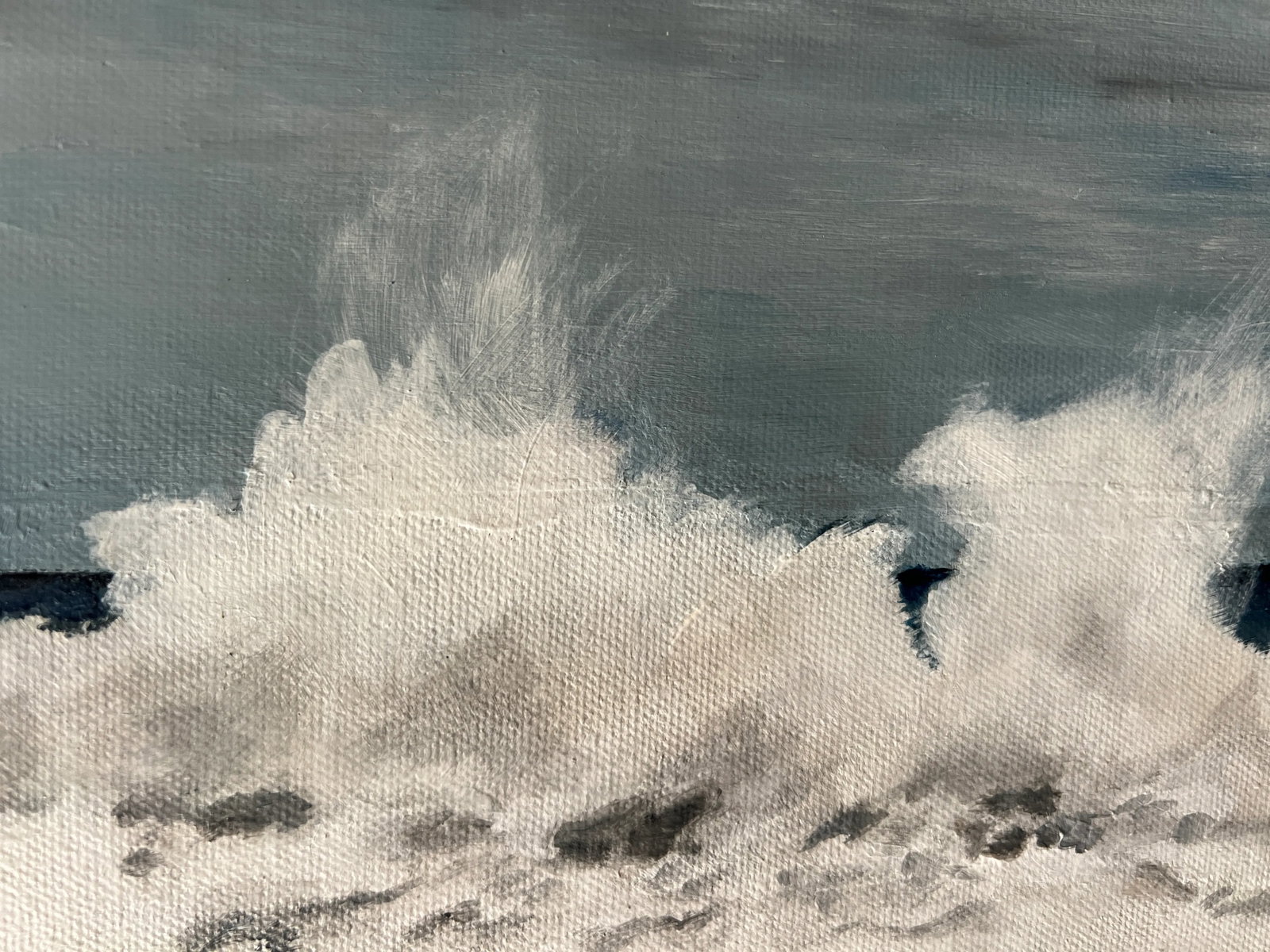 Breakers Acrylic Painting on Canvas by Mary Anne McKernie - 5