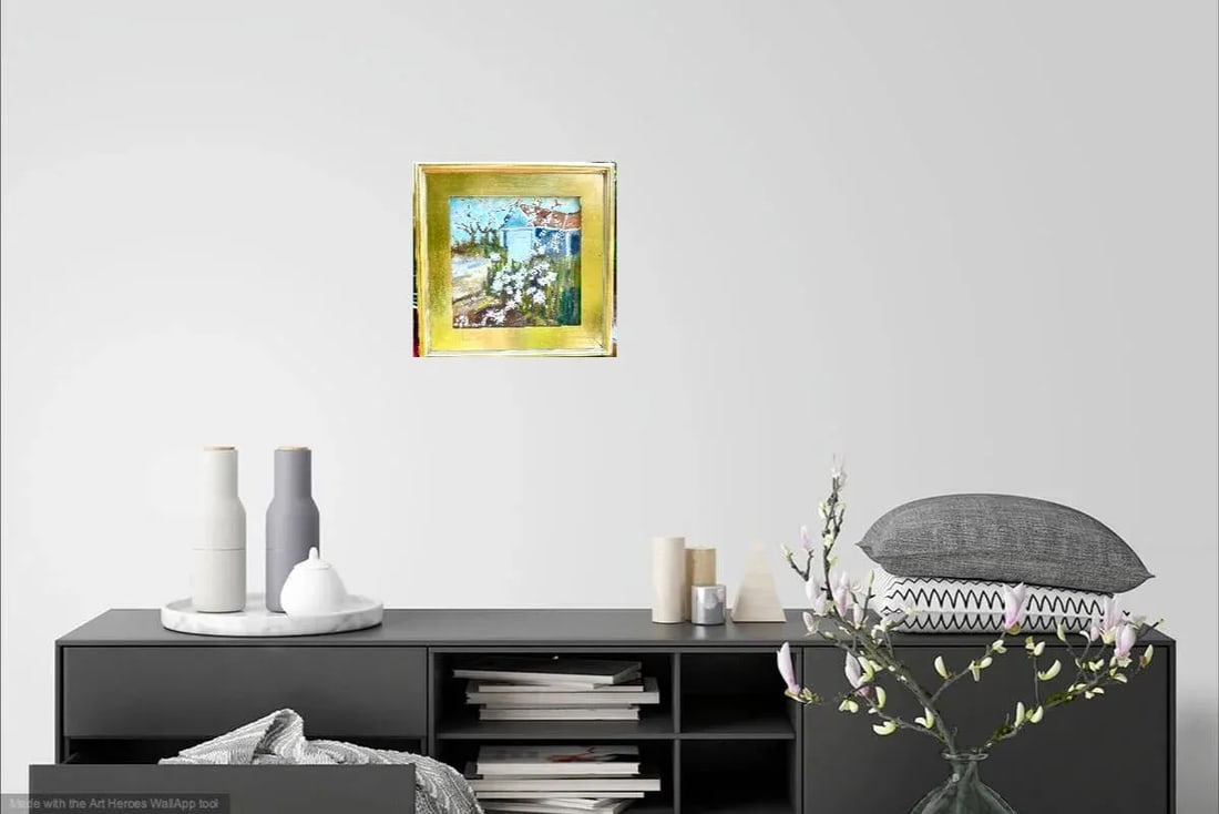 Impressionist Oil Painting "An American Home" - 2