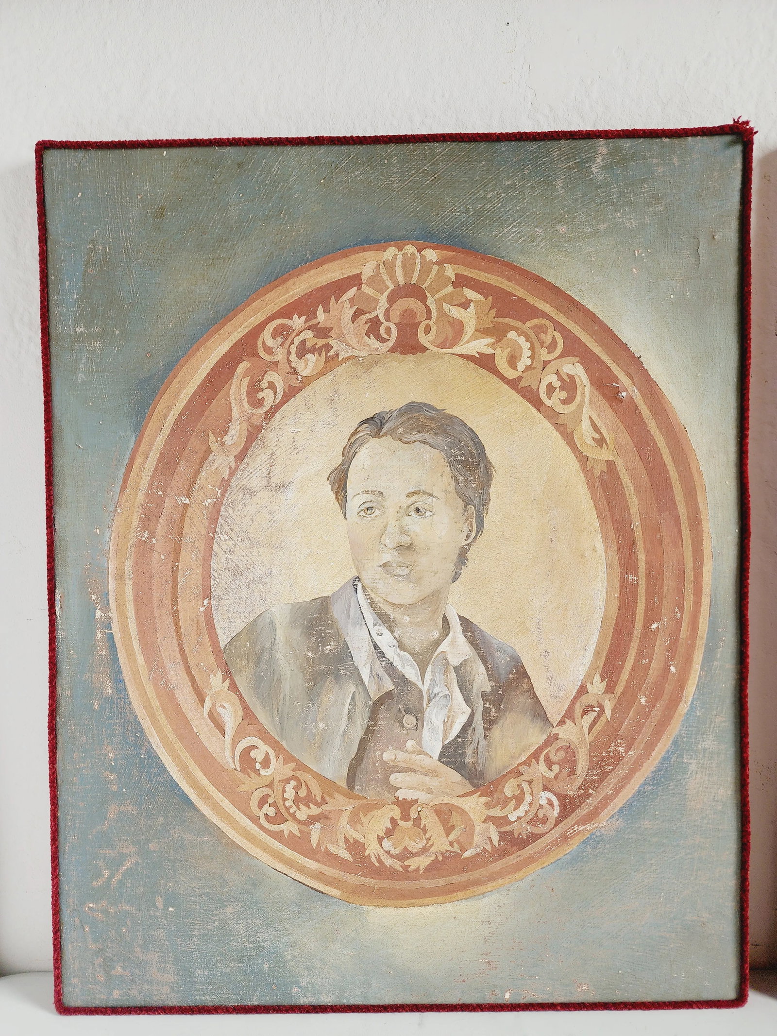 Italian Fresco Style Portraits Painting-A Set - 3