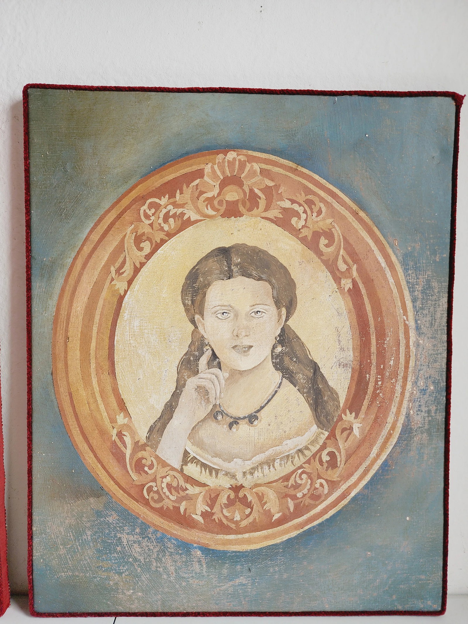 Italian Fresco Style Portraits Painting-A Set - 4