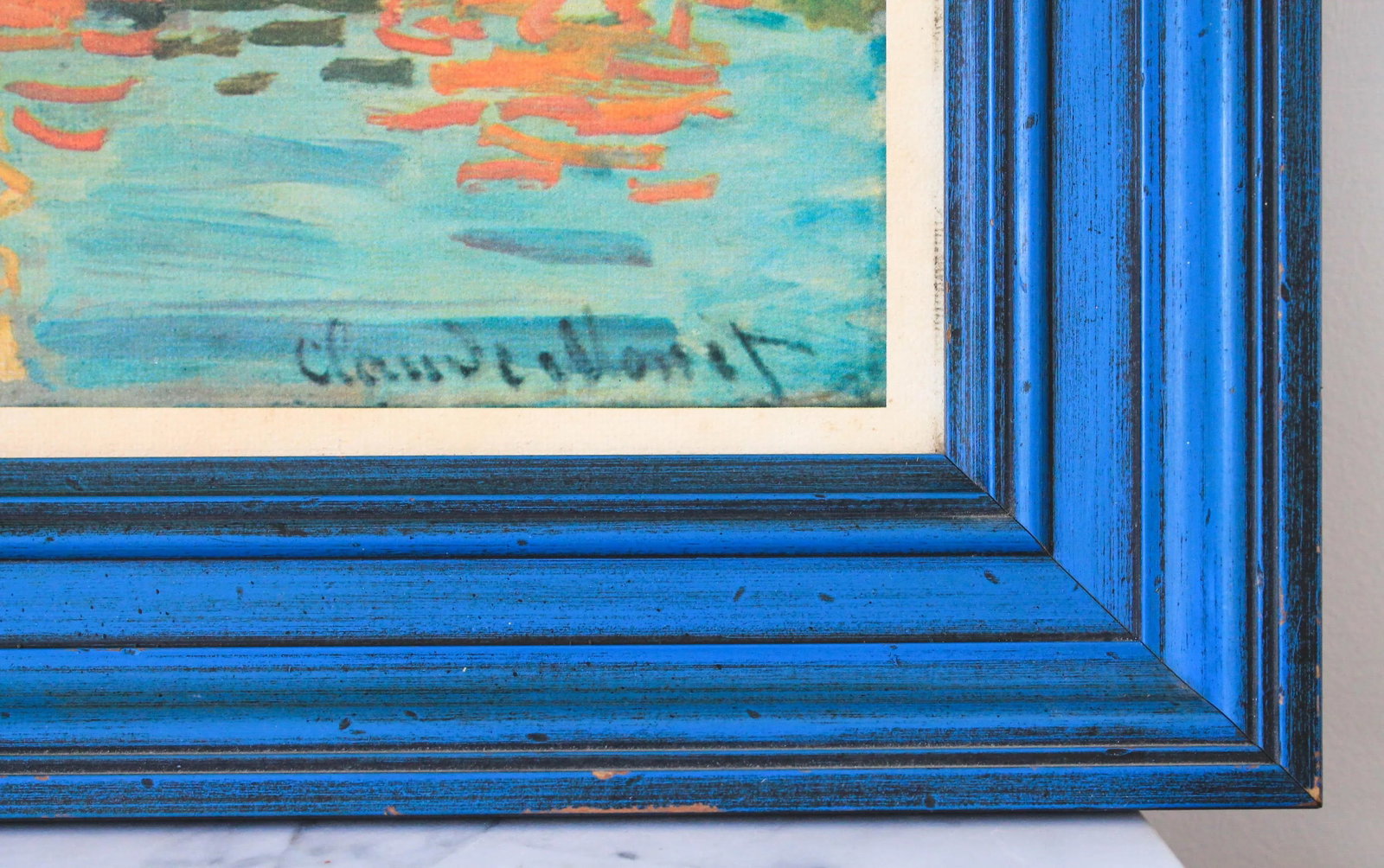 1960s Claude Monet "Regatta a Argenteuil" Boats Framed Print - 3
