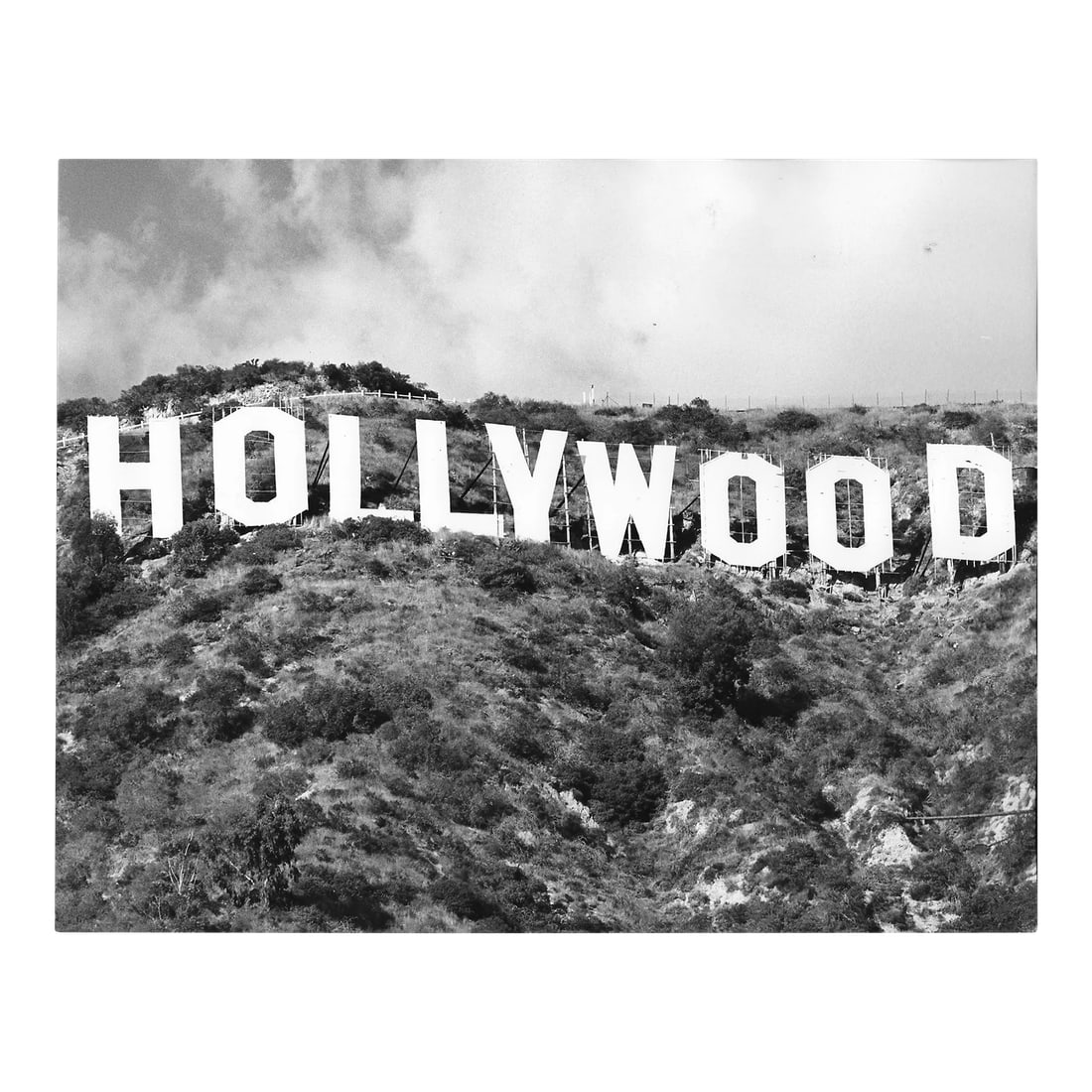 1978 Hollywood Sign Black & White Photograph (1 of 2)