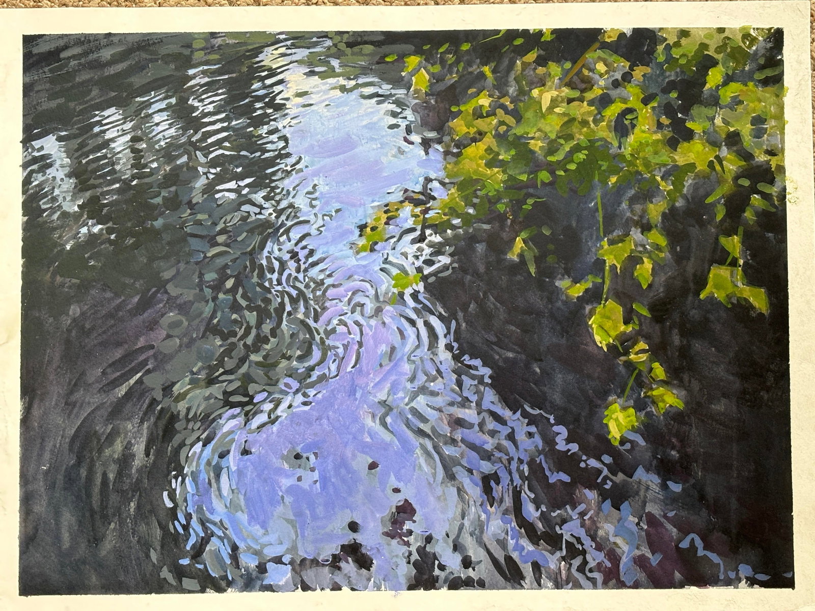 Moving Water, Impressionist Painting - 2