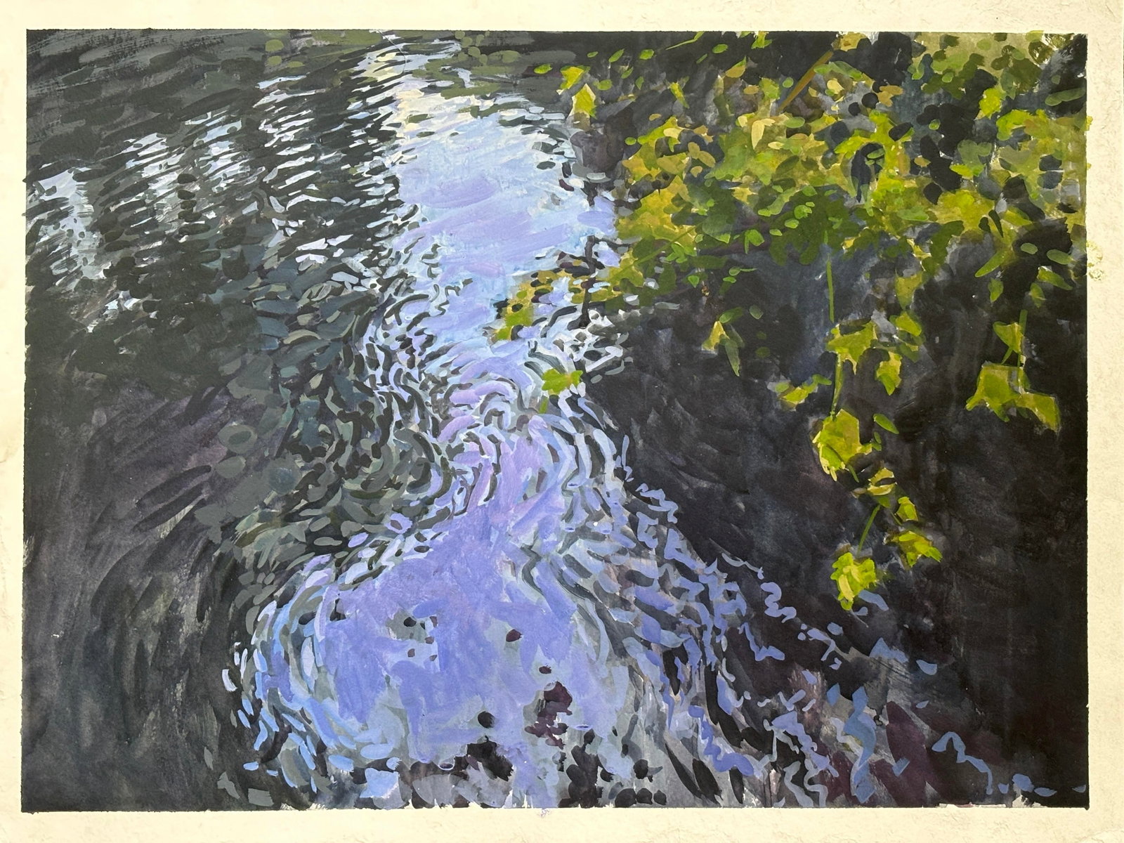 Moving Water, Impressionist Painting - 3