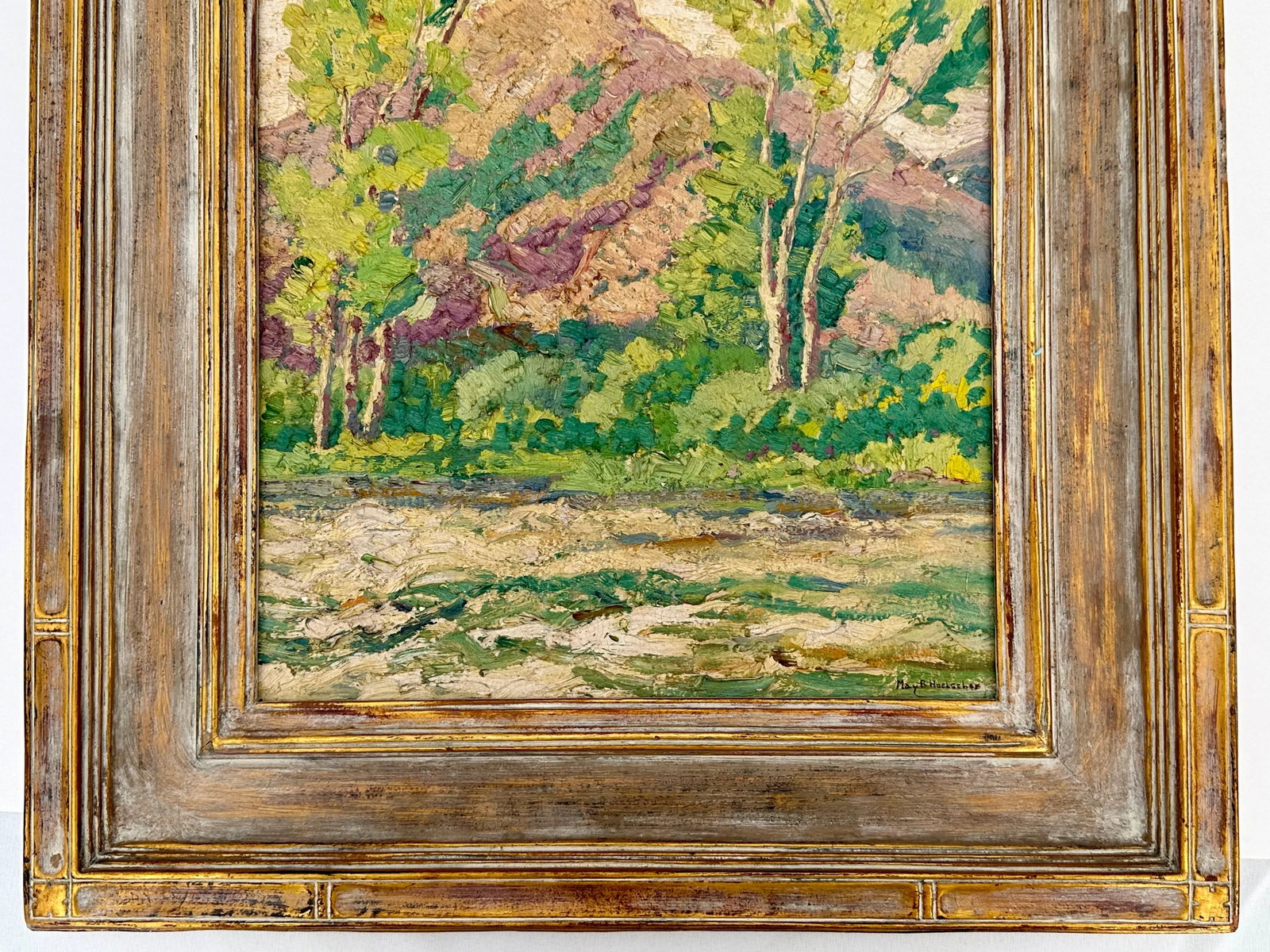 1920's Estes Park Colorado Oil Painting of Long Peak by May B. Hoelscher - 3