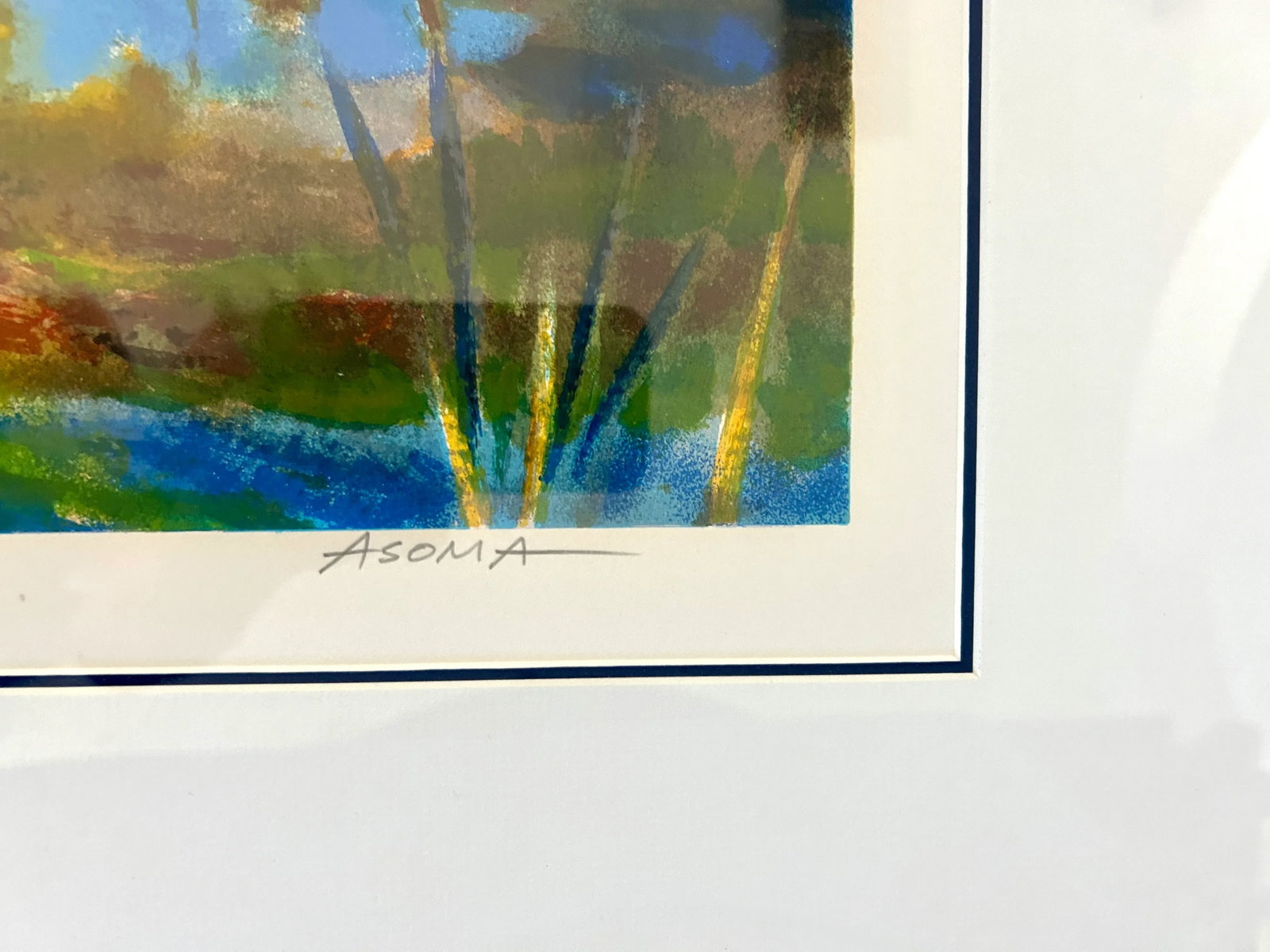 1990s Original Signed Tadashi Asoma "Afternoon Reflections" Screenprint, Ed. 132/175, Framed - 5