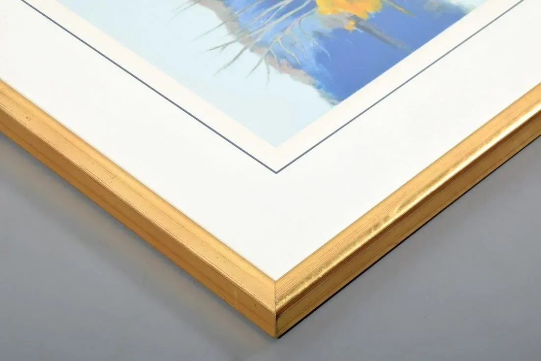 1990s Original Signed Tadashi Asoma "Afternoon Reflections" Screenprint, Ed. 132/175, Framed - 6