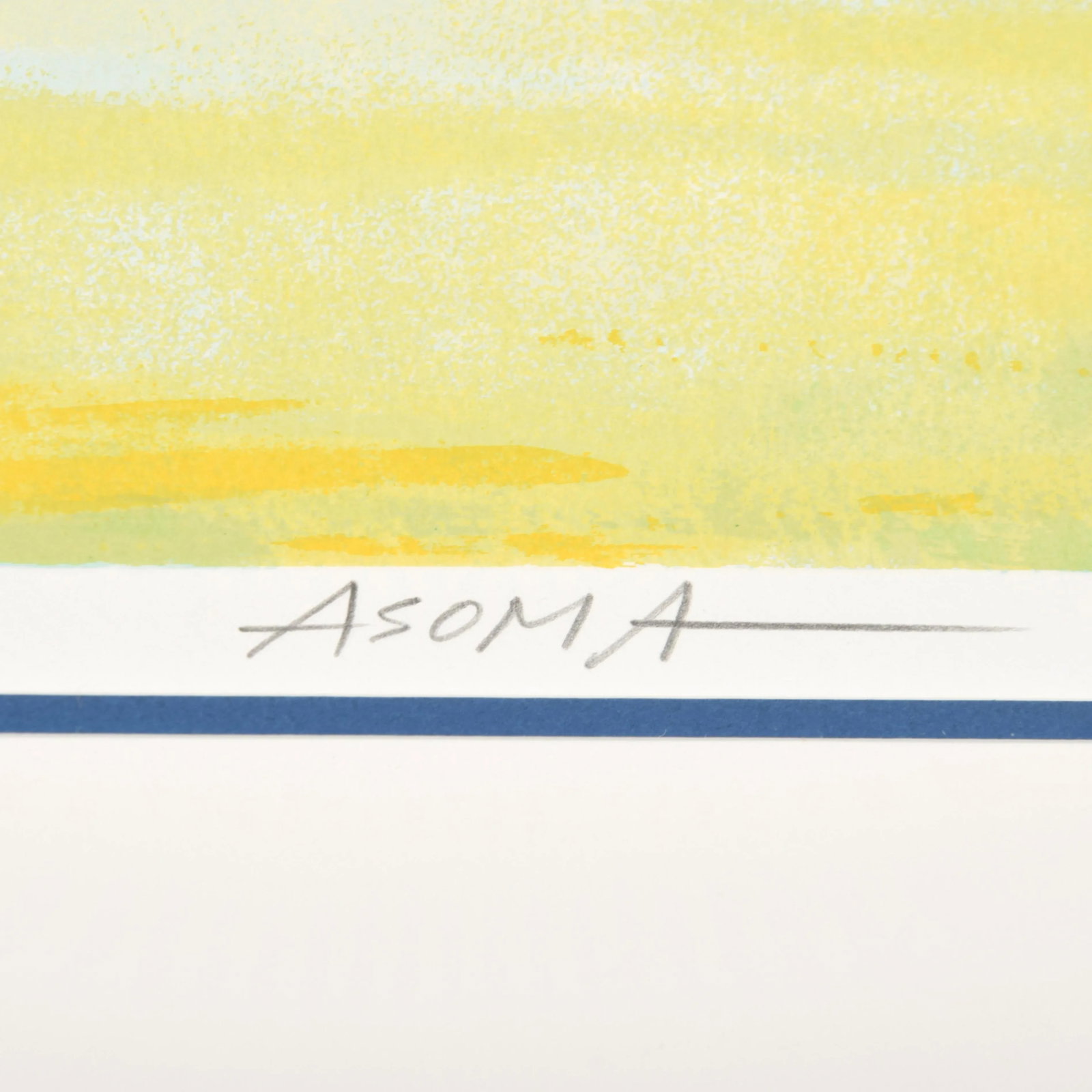 1990s Original Signed 48" Tadashi Asoma "Trace of Autumn" Screenprint Ed. 168/175, Framed - 6