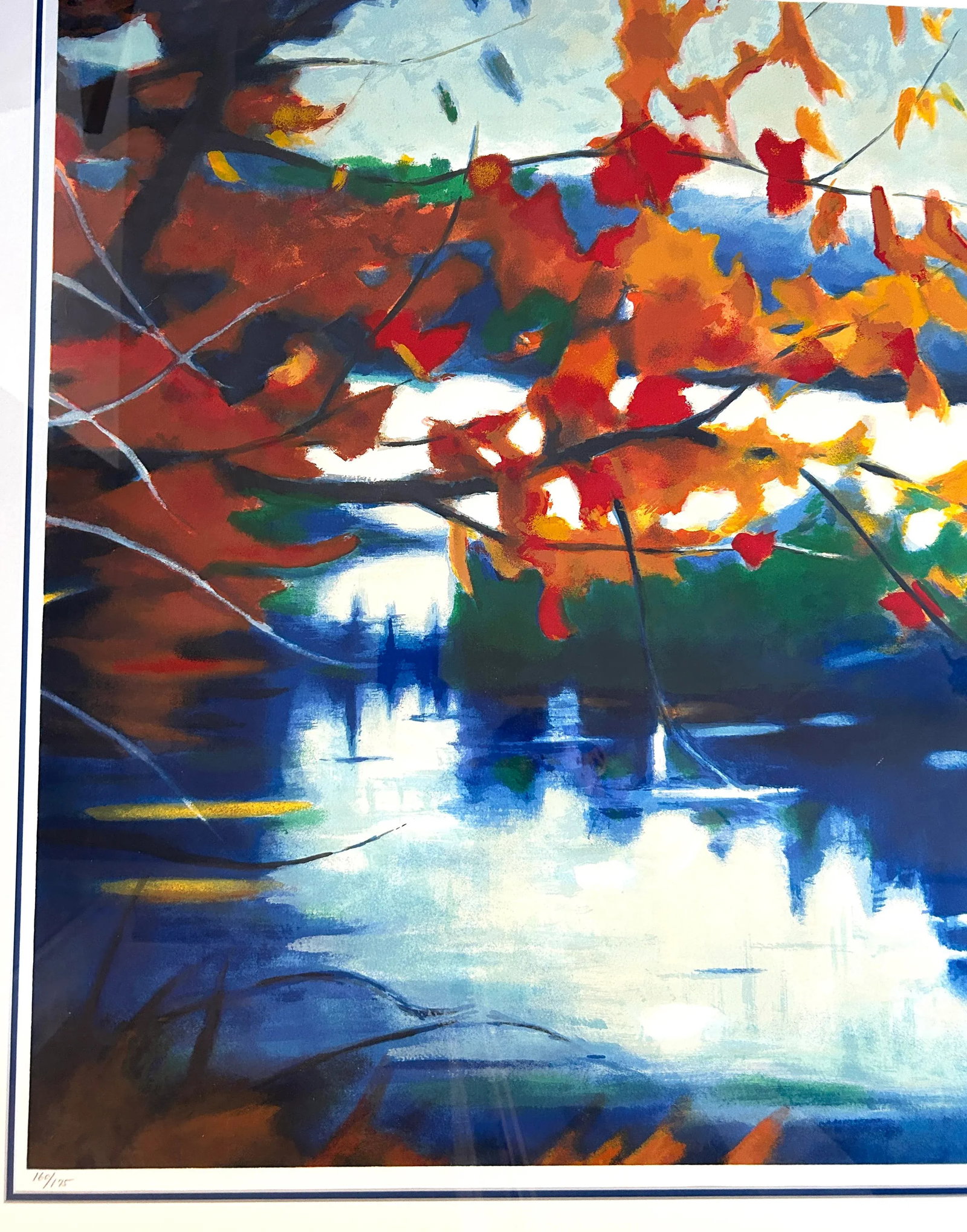 1990s Original Signed 48" Tadashi Asoma "Trace of Autumn" Screenprint Ed. 168/175, Framed - 9
