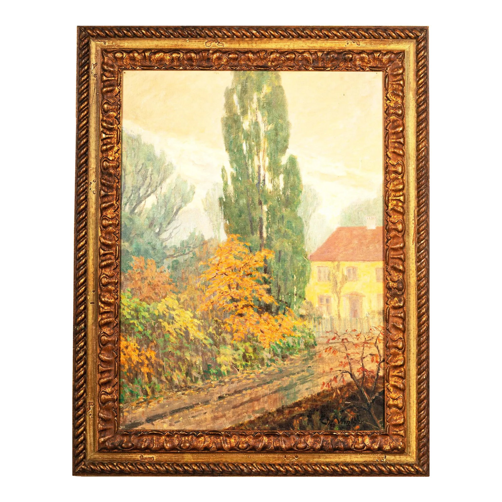Original Oil Painting "Eucalyptus in Mediterranean Landscape" (1 of 10)