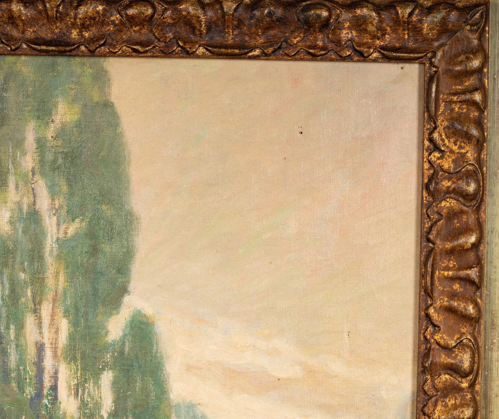 Original Oil Painting "Eucalyptus in Mediterranean Landscape" - 4
