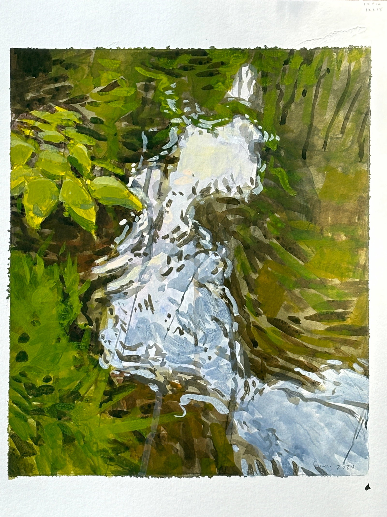 Impressionist Painting, Moving Water - 2
