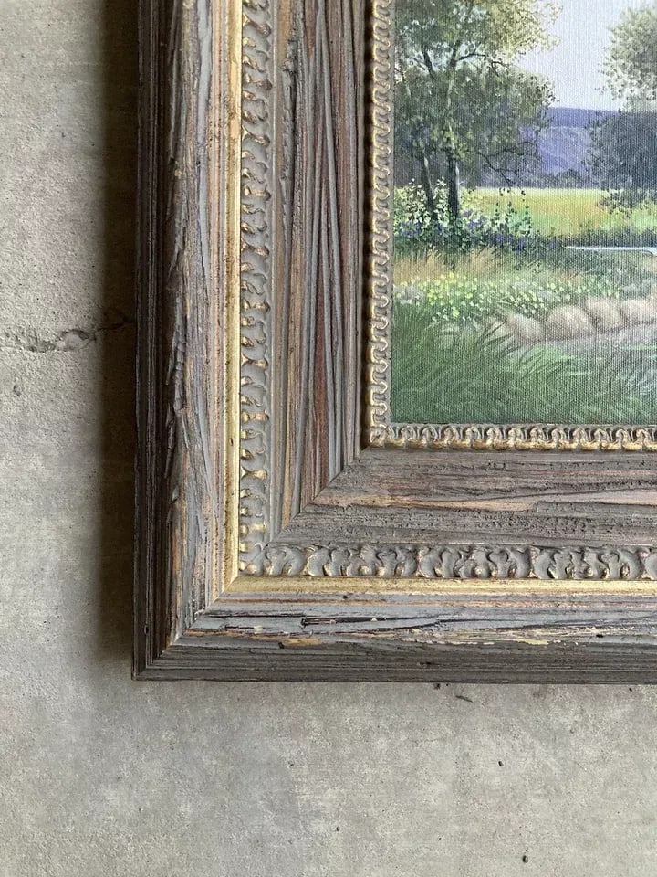 1970s Charles Summey Original Landscape Oil Painting on Canvas, Framed - 6
