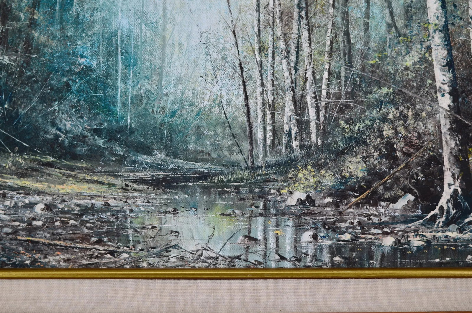 Signed: R. Hazel Landscape of Mill Creek, Ca Original Oil on Canvas Painting - 8