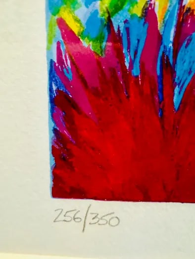 1980s Jean-Claude Pico Art, Framed, Serigraph Signed & Numbered 256/350 - 3