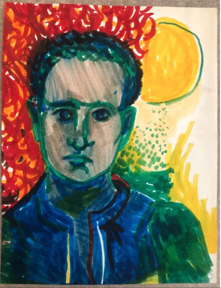 1966 James Bone Self Portrait Painting - 3