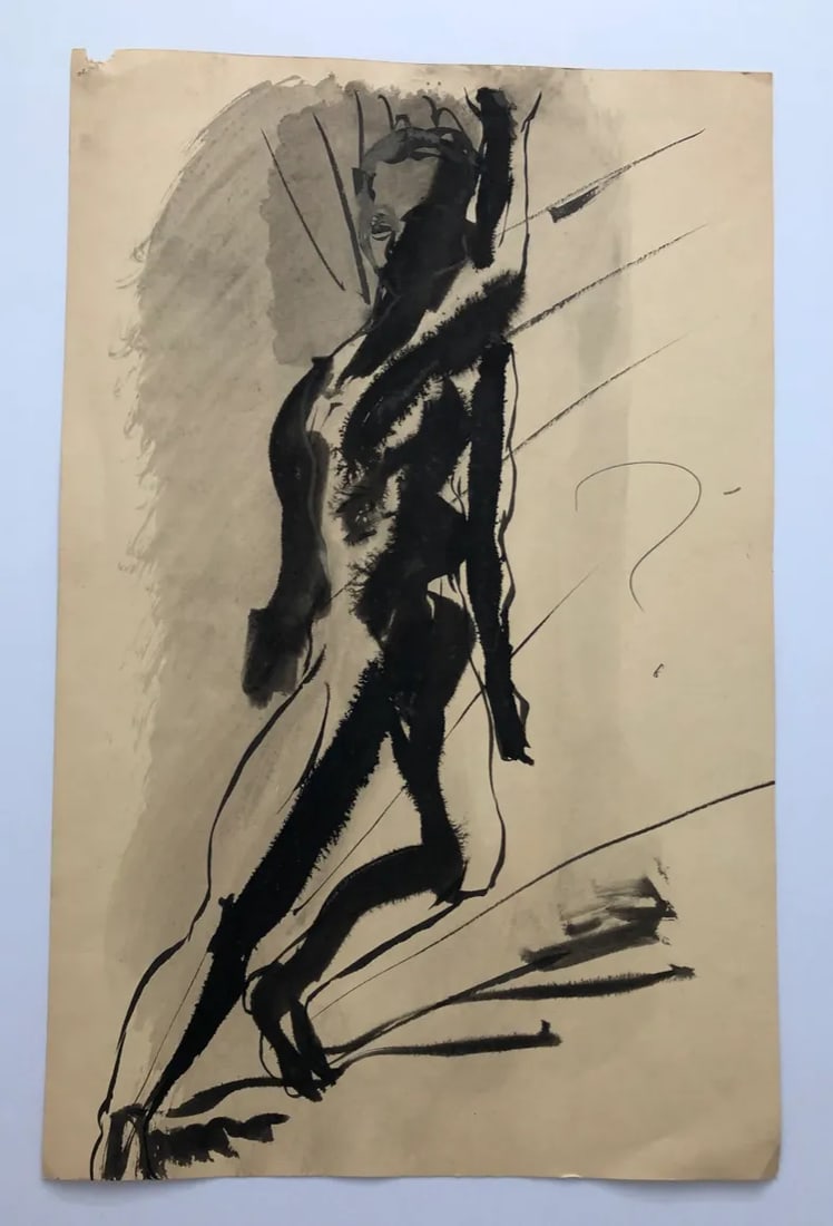 1958 James Bone 28th Birthday Self Portrait - 3