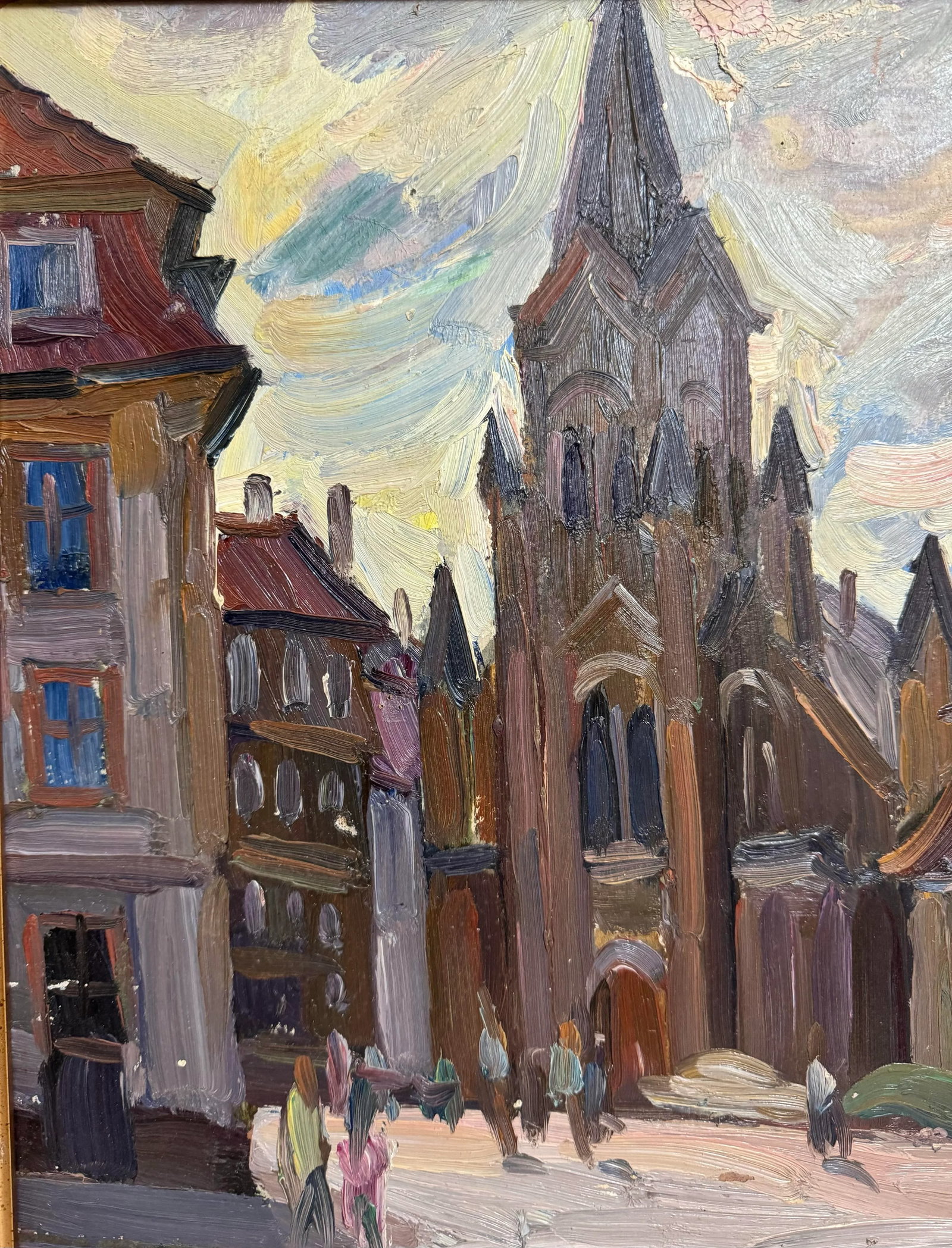 Gachegov, Church in Riga (Latvia), Russian Painting, 1961 - 5