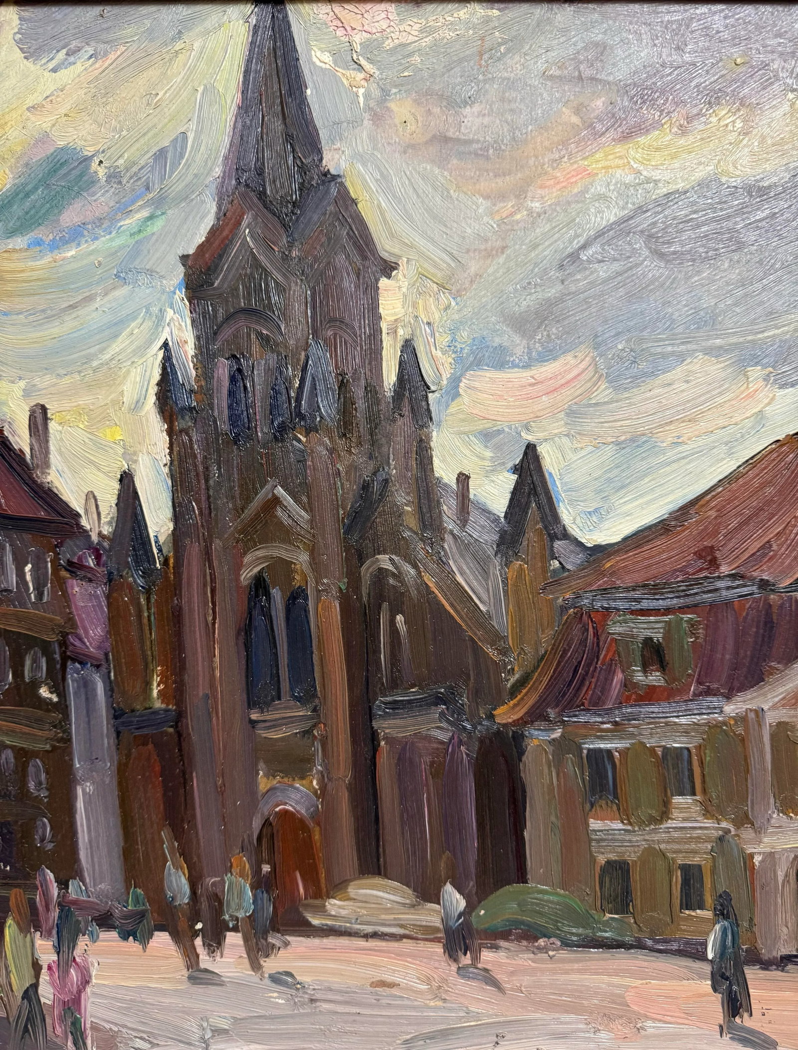 Gachegov, Church in Riga (Latvia), Russian Painting, 1961 - 6