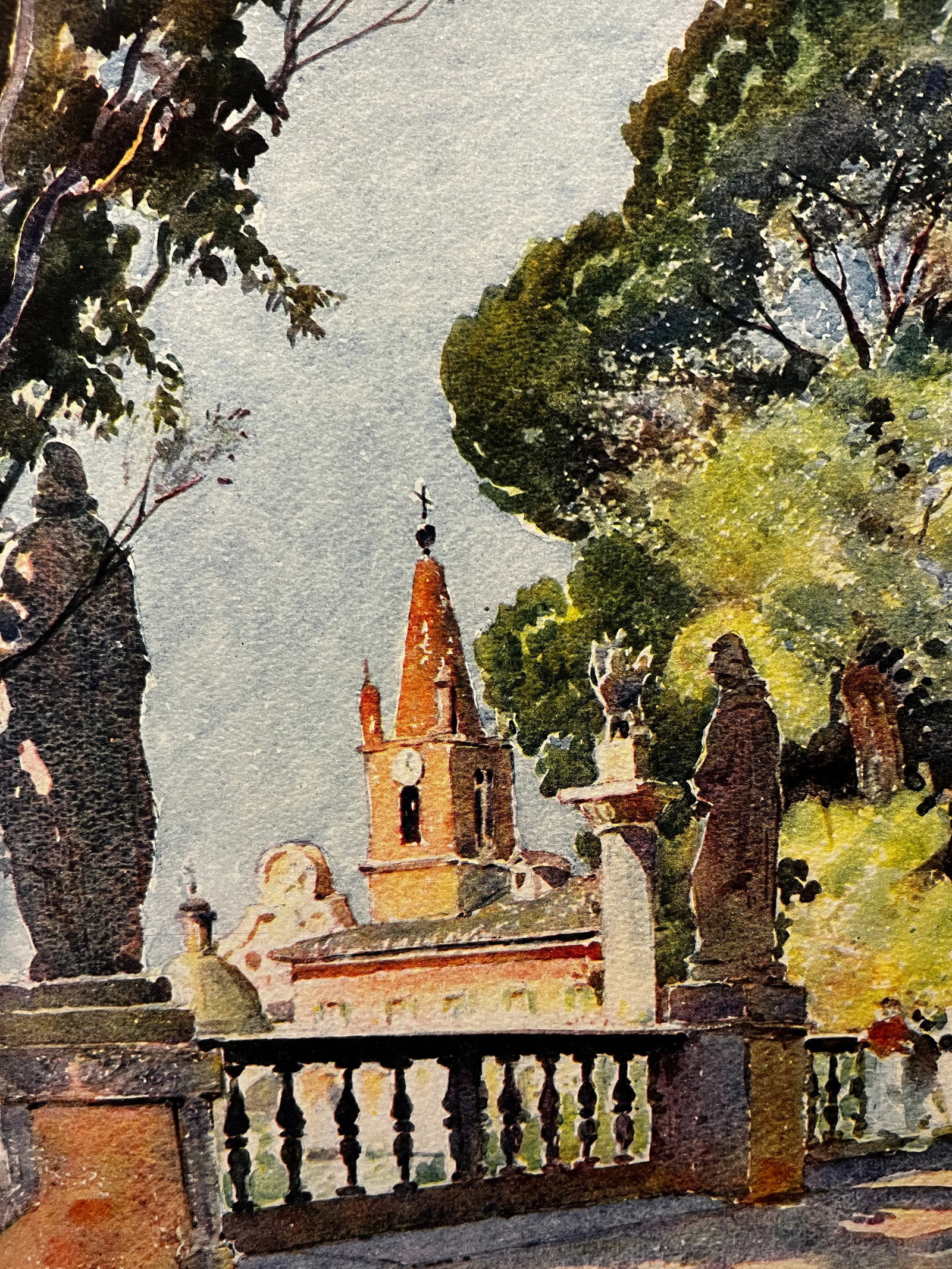 1926 on the Pincio Italy Print - 2