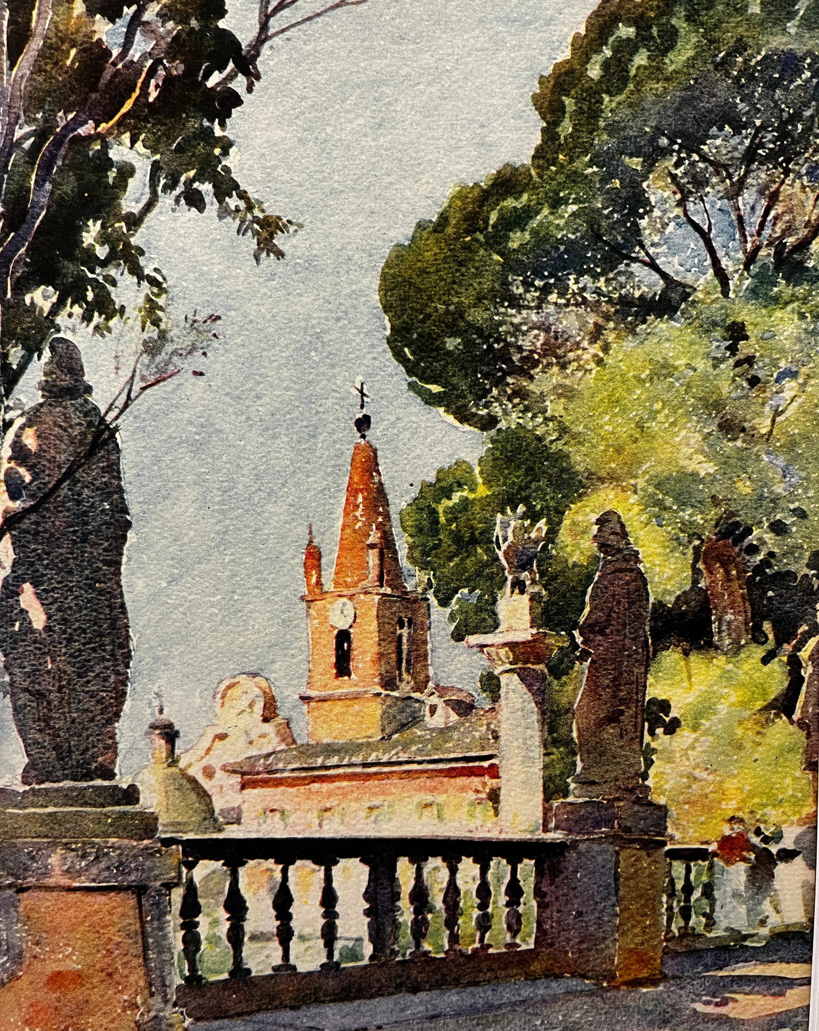 1926 on the Pincio Italy Print - 3