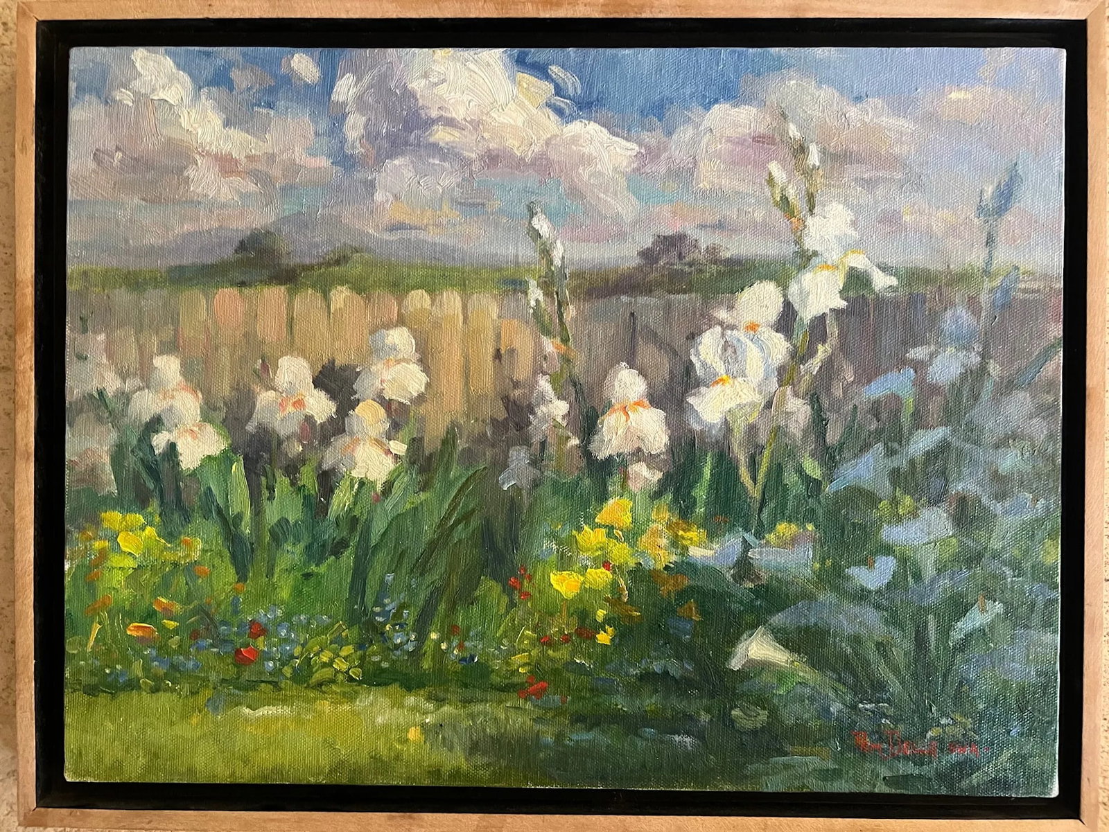 Contemporary Oil Painting on Linen by Pam Della - 2
