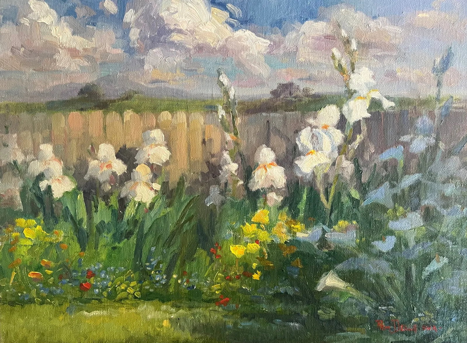 Contemporary Oil Painting on Linen by Pam Della - 5