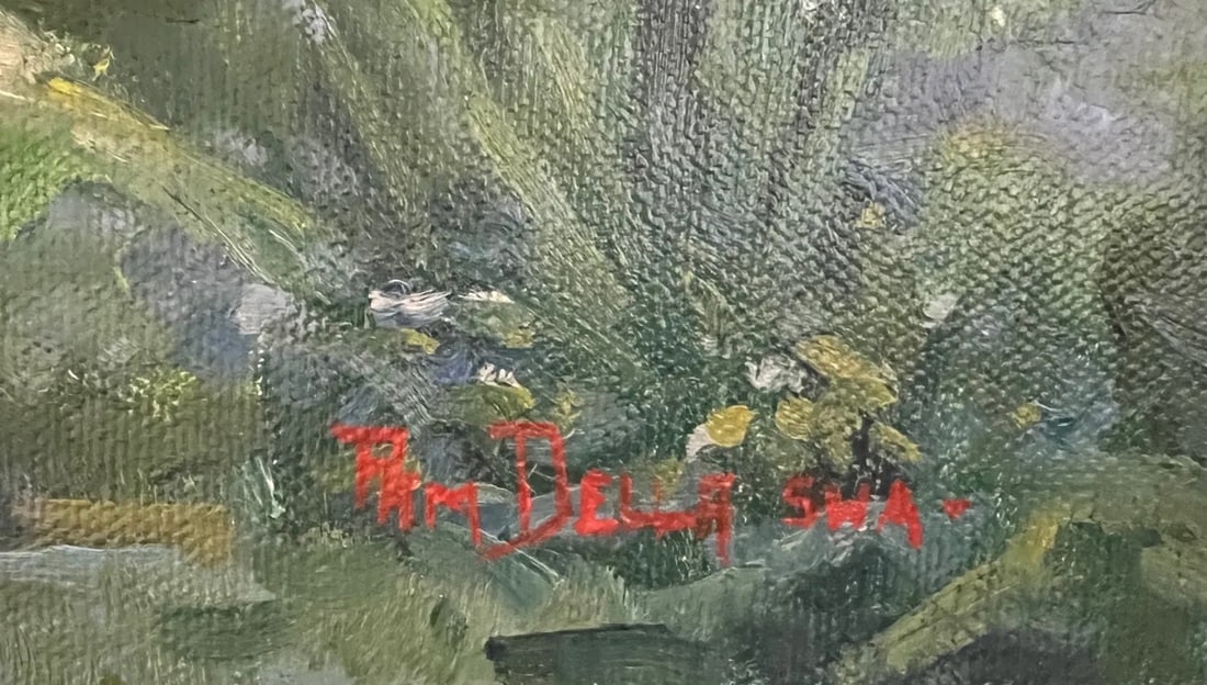 Contemporary Oil Painting on Linen by Pam Della - 6