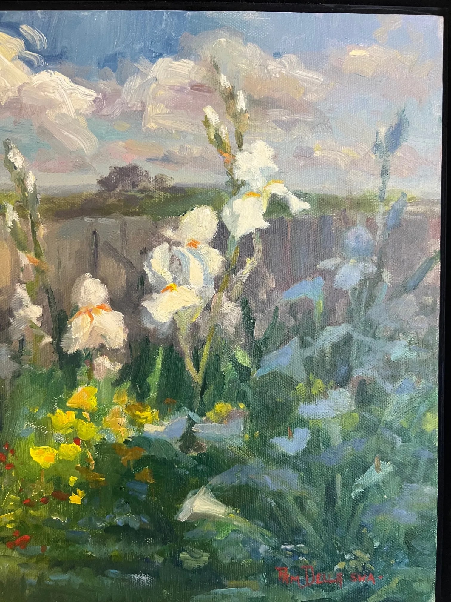 Contemporary Oil Painting on Linen by Pam Della - 8