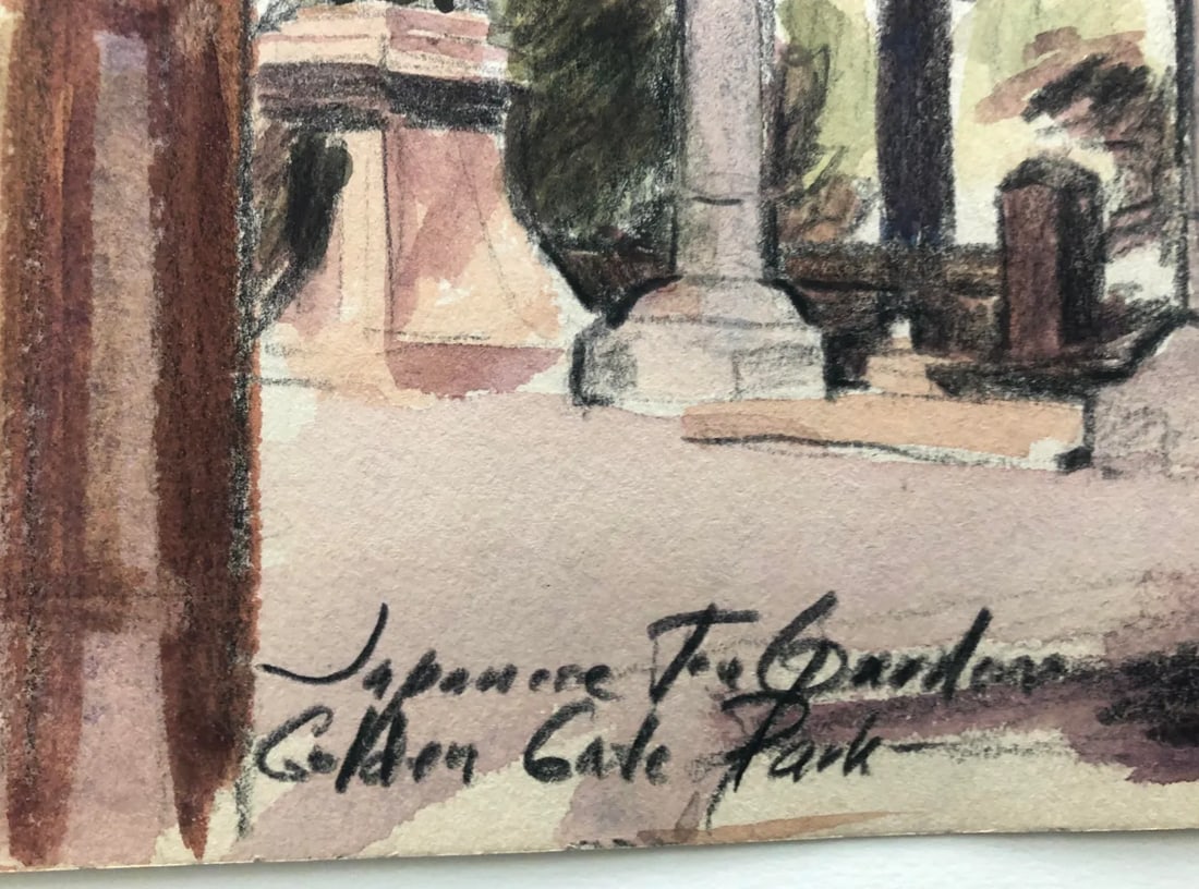1940s San Francisco Painting Golden Gate Park - 2
