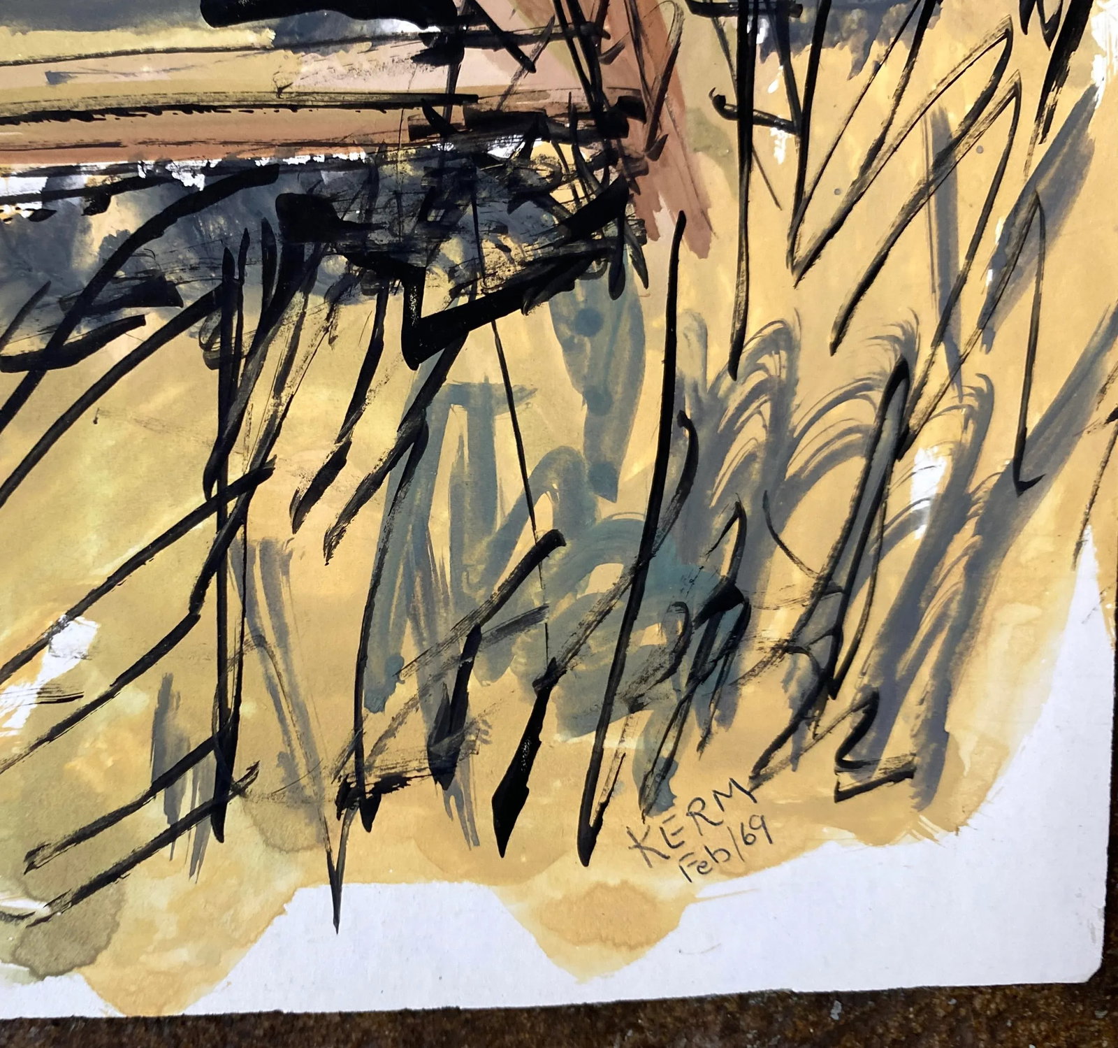 1969 Kermit Poorman Landscape Watercolor - 2