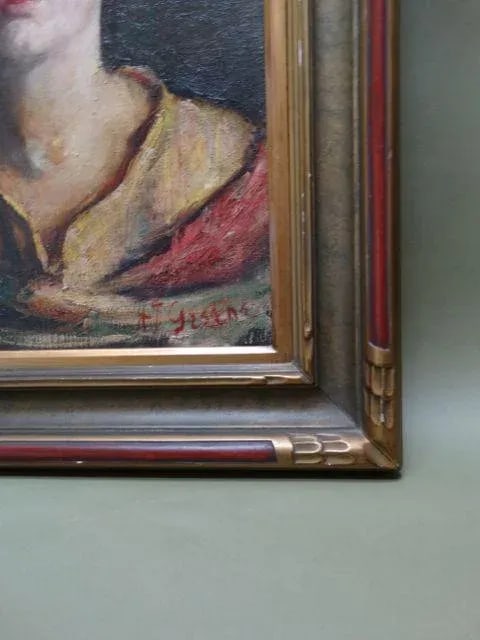 Early 20th Century A.j. Greene "Portrait of a Young Girl" - 3